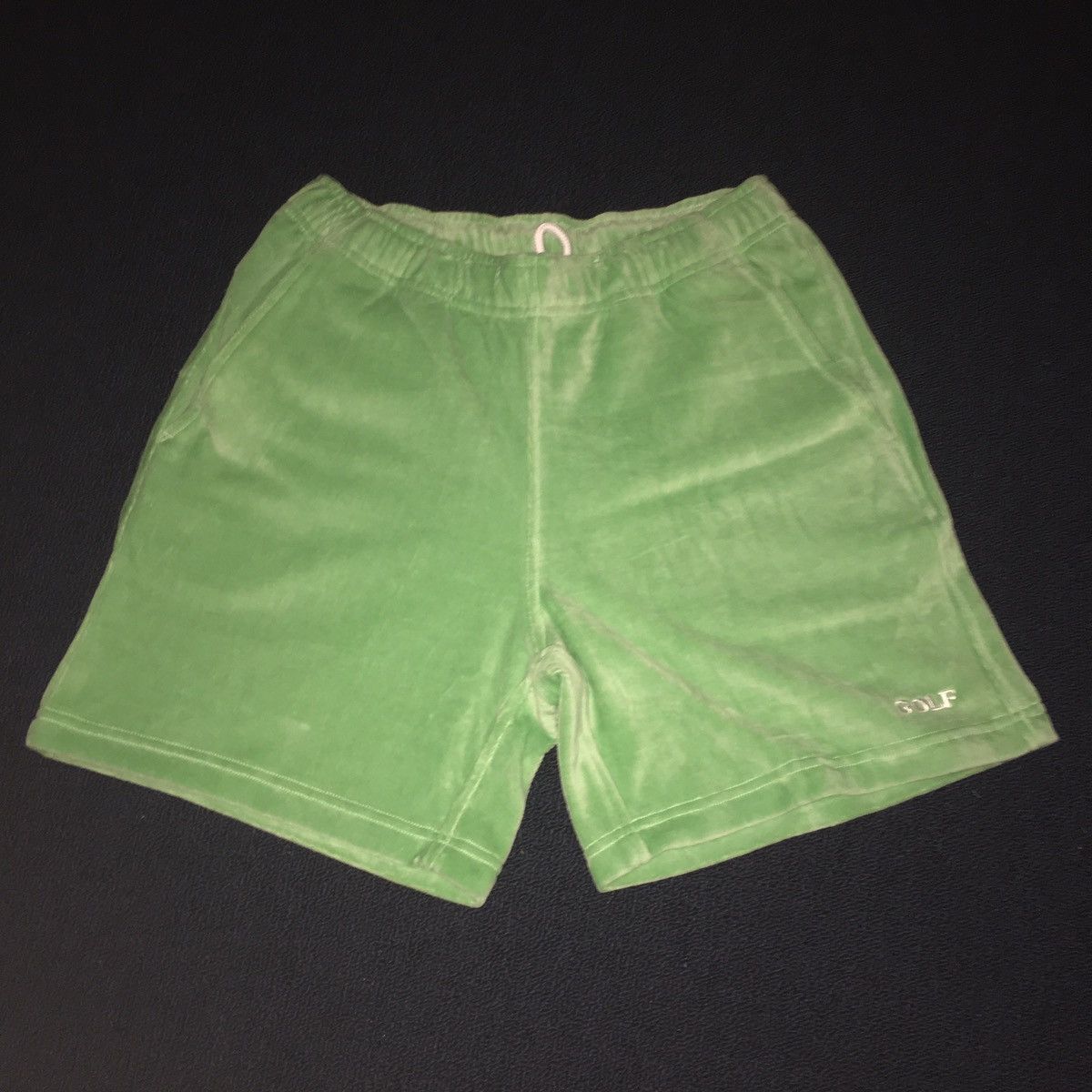 Golf Wang Golf Wang Cooper Velour Shorts - Green Size US 28 / EU 44 - 1 Thumbnail