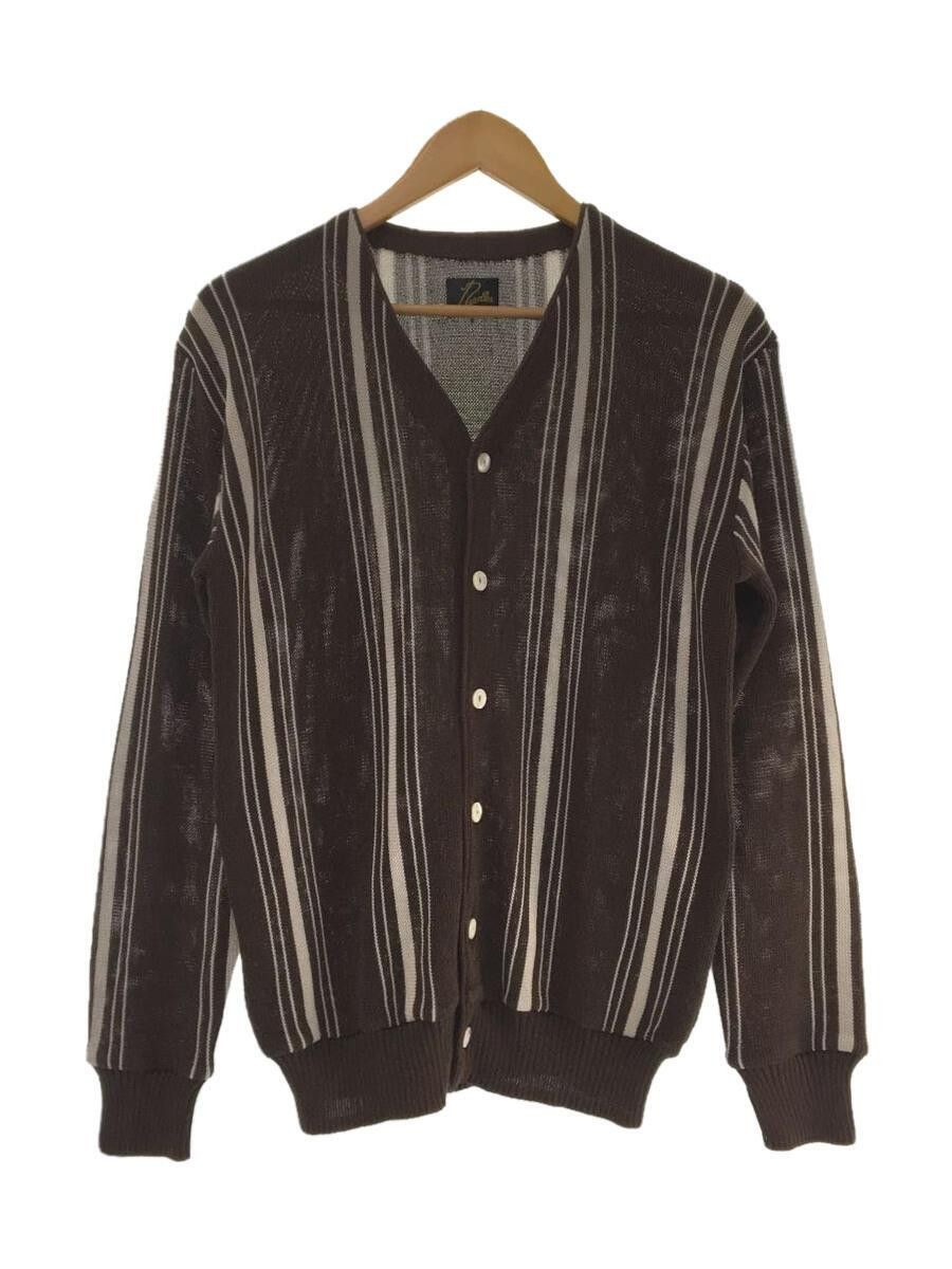 image of Needles Ss19 Striped Purl Stitch Knit Cardigan in Brown, Men's (Size Small)