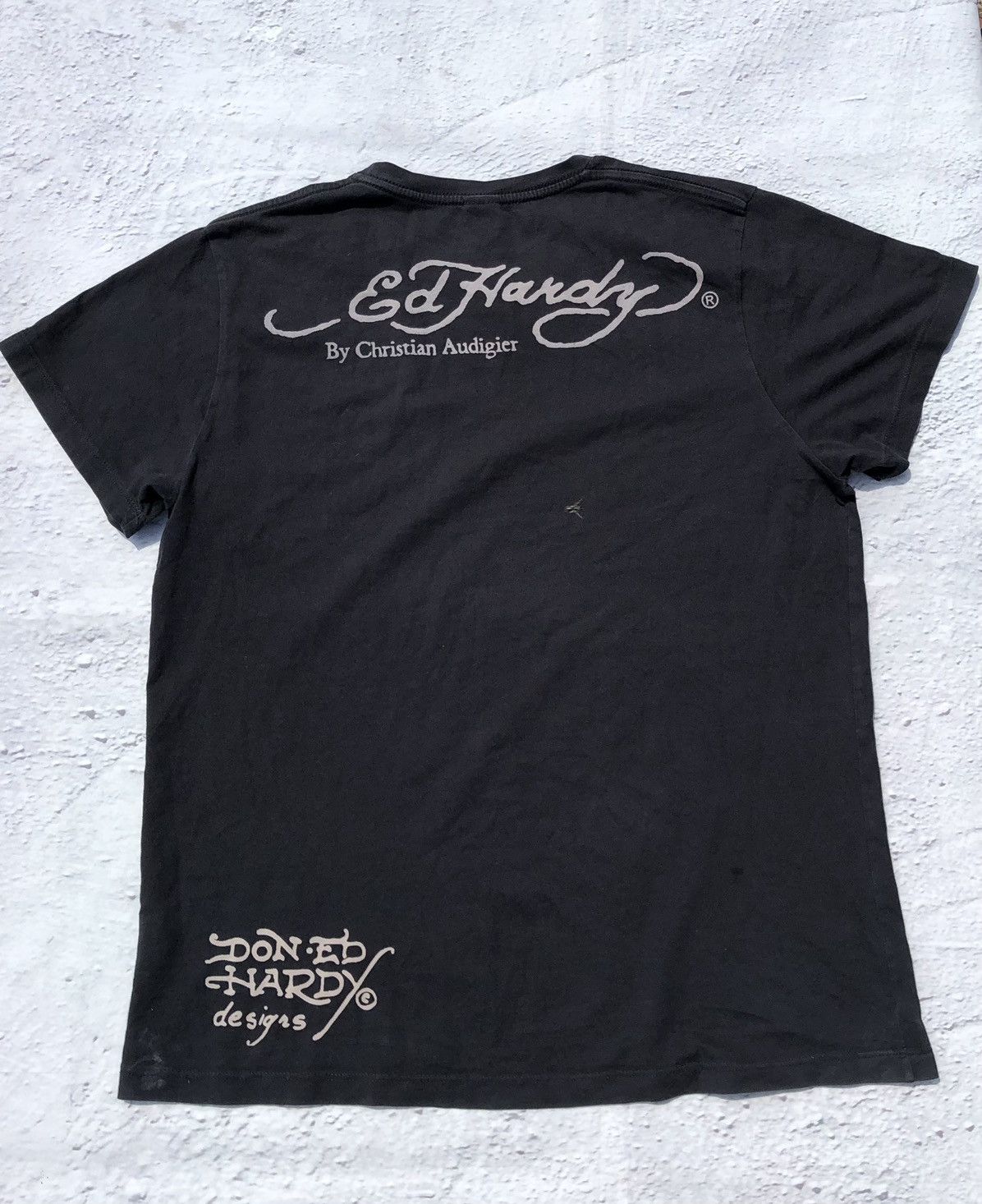 Christian Audigier Ed Hardy Christian Audigier Japanese Style Skull Black Tee Size US M / EU 48-50 / 2 - 12 Thumbnail