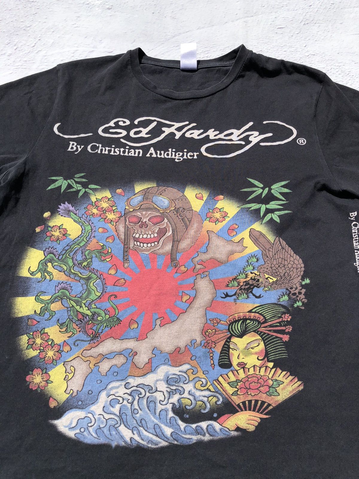 Christian Audigier Ed Hardy Christian Audigier Japanese Style Skull Black Tee Size US M / EU 48-50 / 2 - 4 Thumbnail