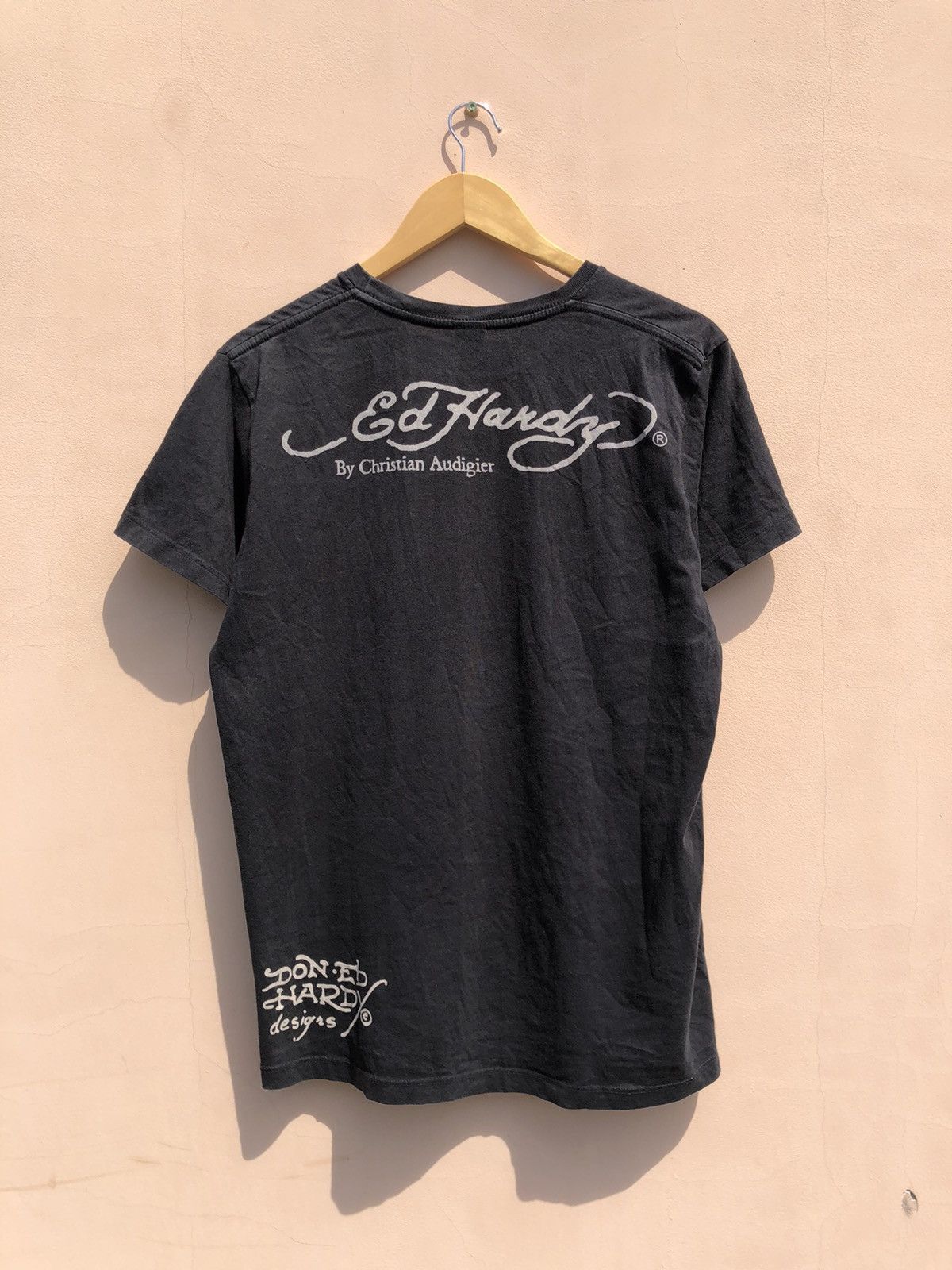 Christian Audigier Ed Hardy Christian Audigier Japanese Style Skull Black Tee Size US M / EU 48-50 / 2 - 2 Thumbnail