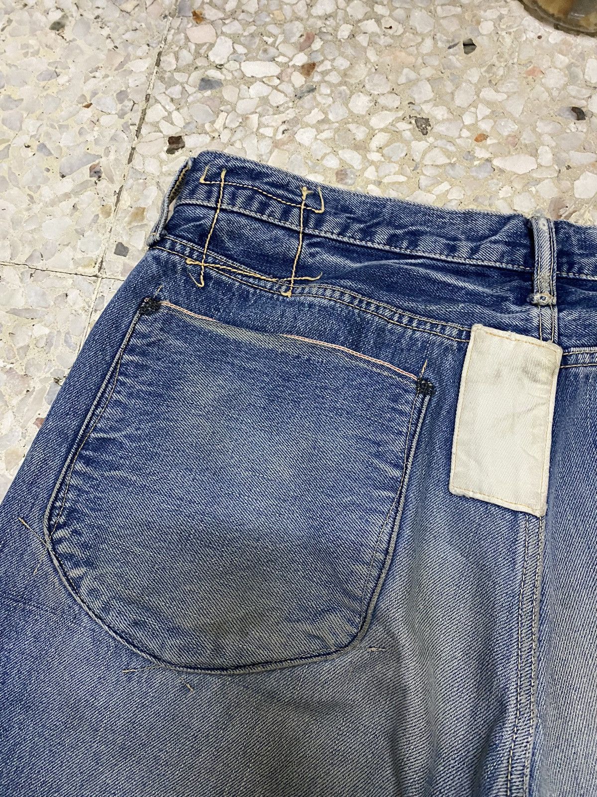Japanese Brand KuroDenim Selvedge Distressed Rare Selvedge Japan Denim Size US 34 / EU 50 - 9 Thumbnail