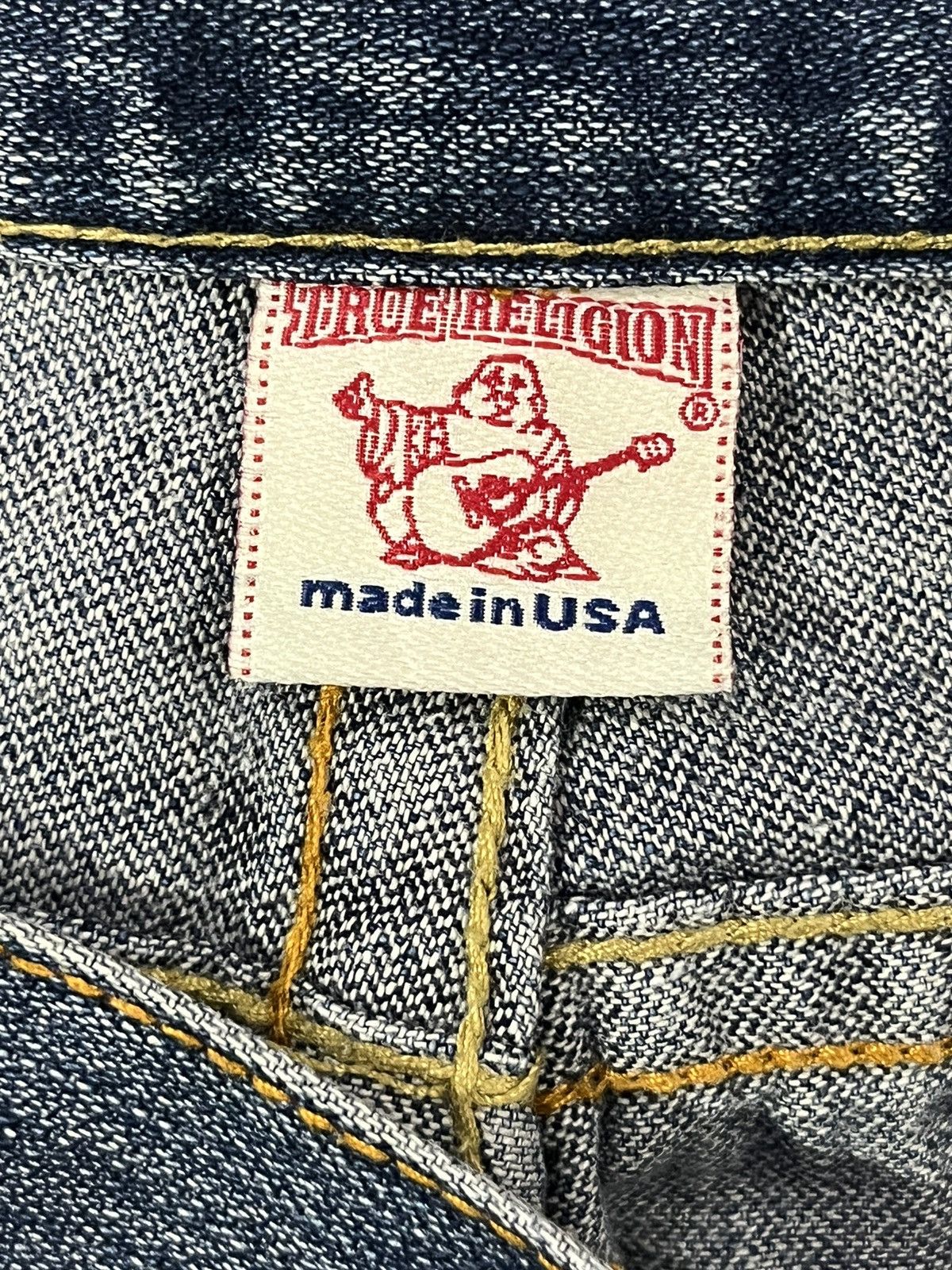 True Religion × Vintage 🔥SICK TRUE RELIGION JOEY BIG T Distressed Baggy Flared💥 Size US 33 - 15 Thumbnail