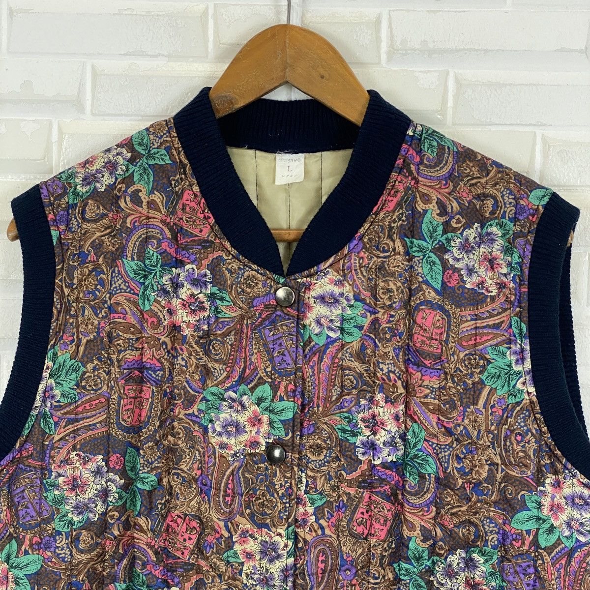 Japanese Brand Japanese Bandana Varsity Vest Size US L / EU 52-54 / 3 - 3 Thumbnail