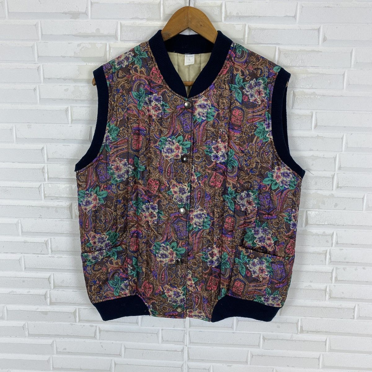 Japanese Brand Japanese Bandana Varsity Vest Size US L / EU 52-54 / 3 - 2 Thumbnail