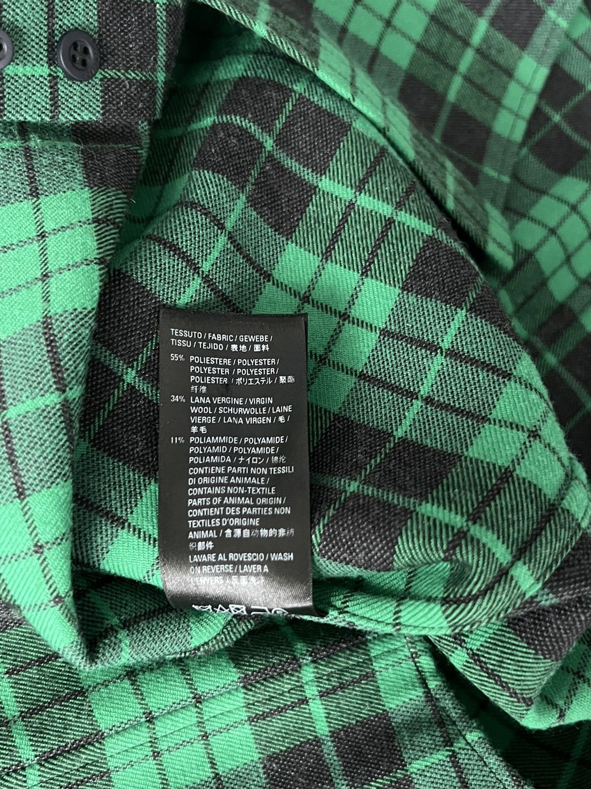 Balenciaga Balenciaga Plaid Short-Sleeve Flannel Shirt Size US M / EU 48-50 / 2 - 8 Thumbnail