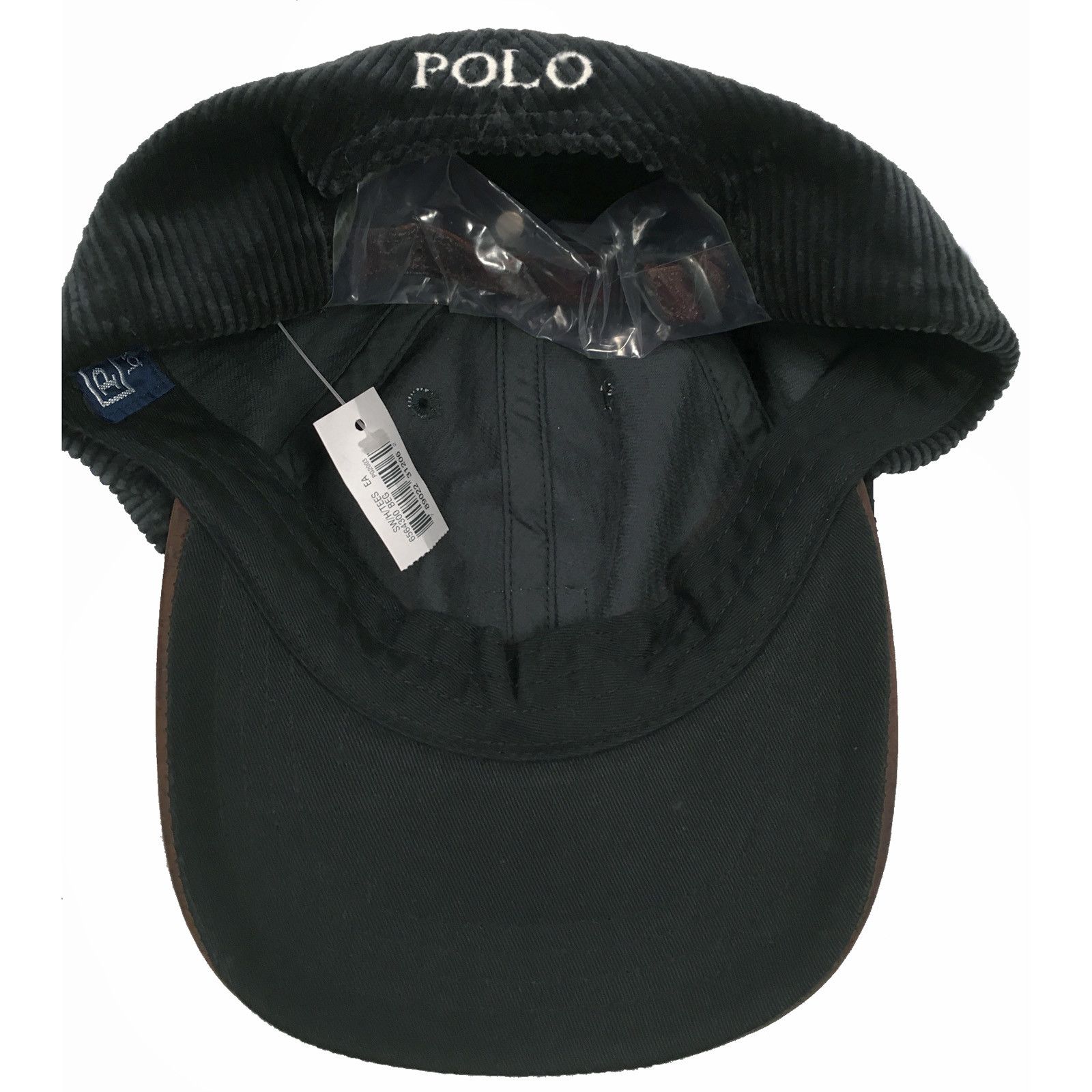 Polo Ralph Lauren NEW Vintage Polo Ralph Lauren Baseball Hat Corduroy Leather Size ONE SIZE - 2 Thumbnail