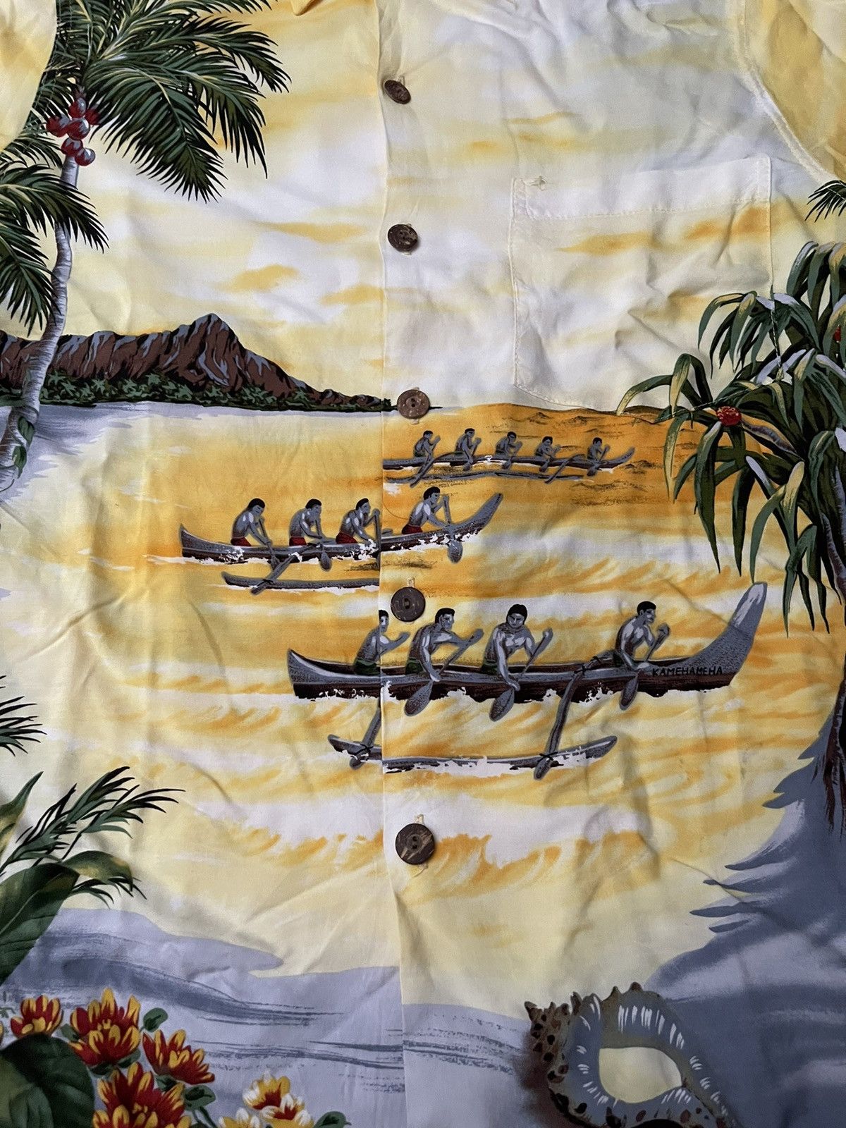 Vintage Vintage Kamehameha Rayon Aloha Hawaiian Shirt Size US M / EU 48-50 / 2 - 3 Thumbnail