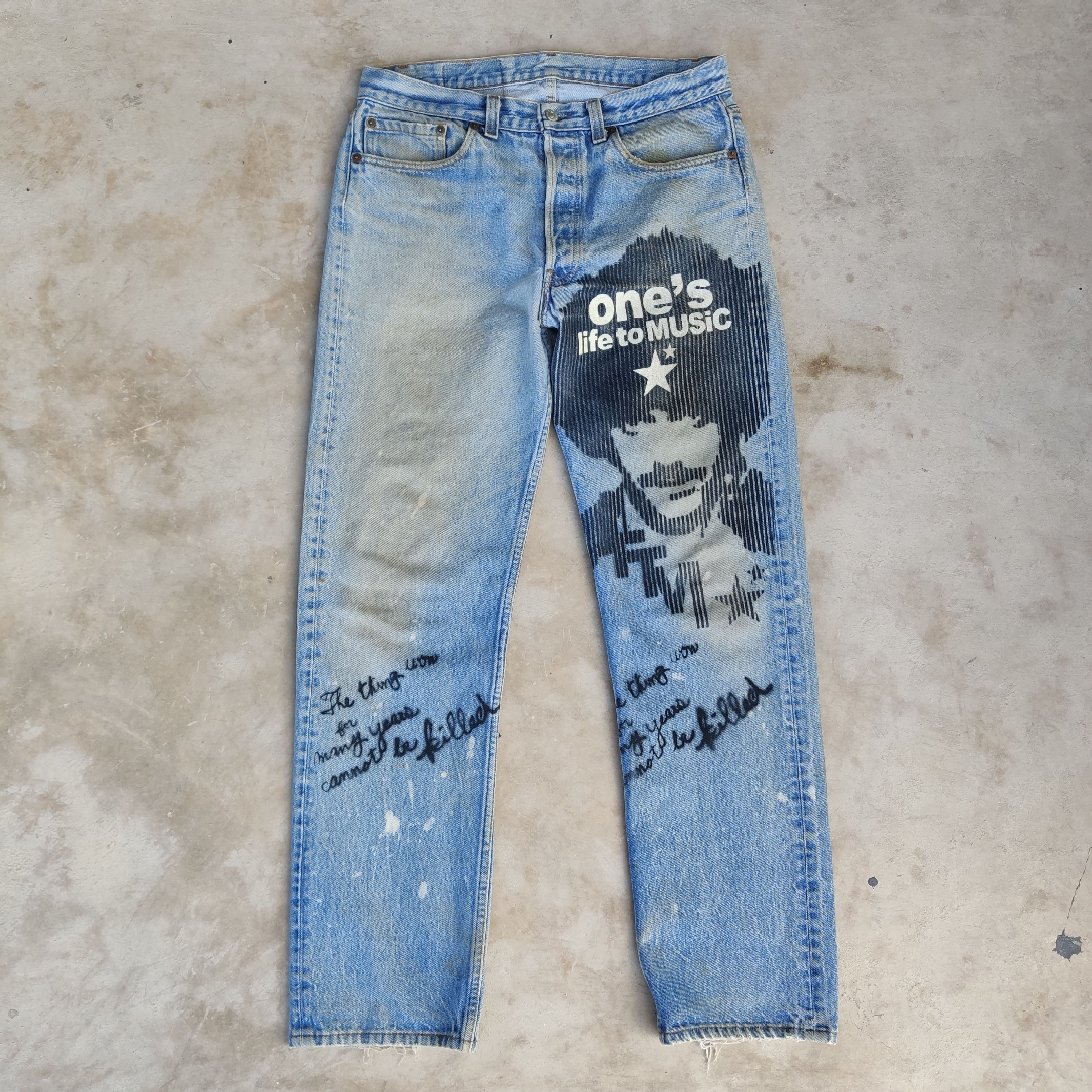 Levi's × Vintage VINTAGE LEVI'S STRAUSS LOT 501 DISTRESSED DENIM Size US 33 - 1 Thumbnail