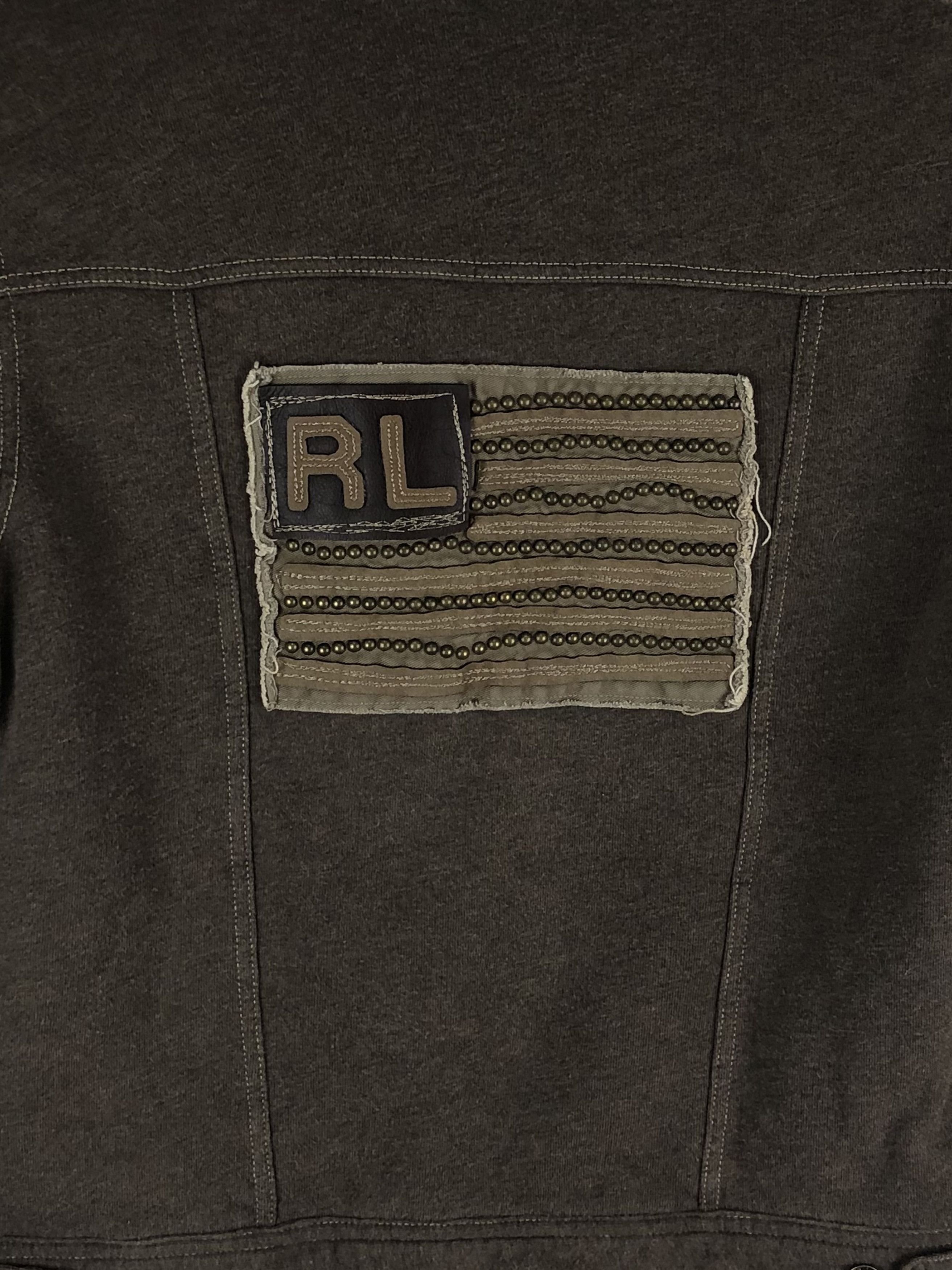 Ralph Lauren 00s Vintage POLO JEANS C.O. Brown Wool Sherpa Crop M100 Size US M / EU 48-50 / 2 - 11 Thumbnail