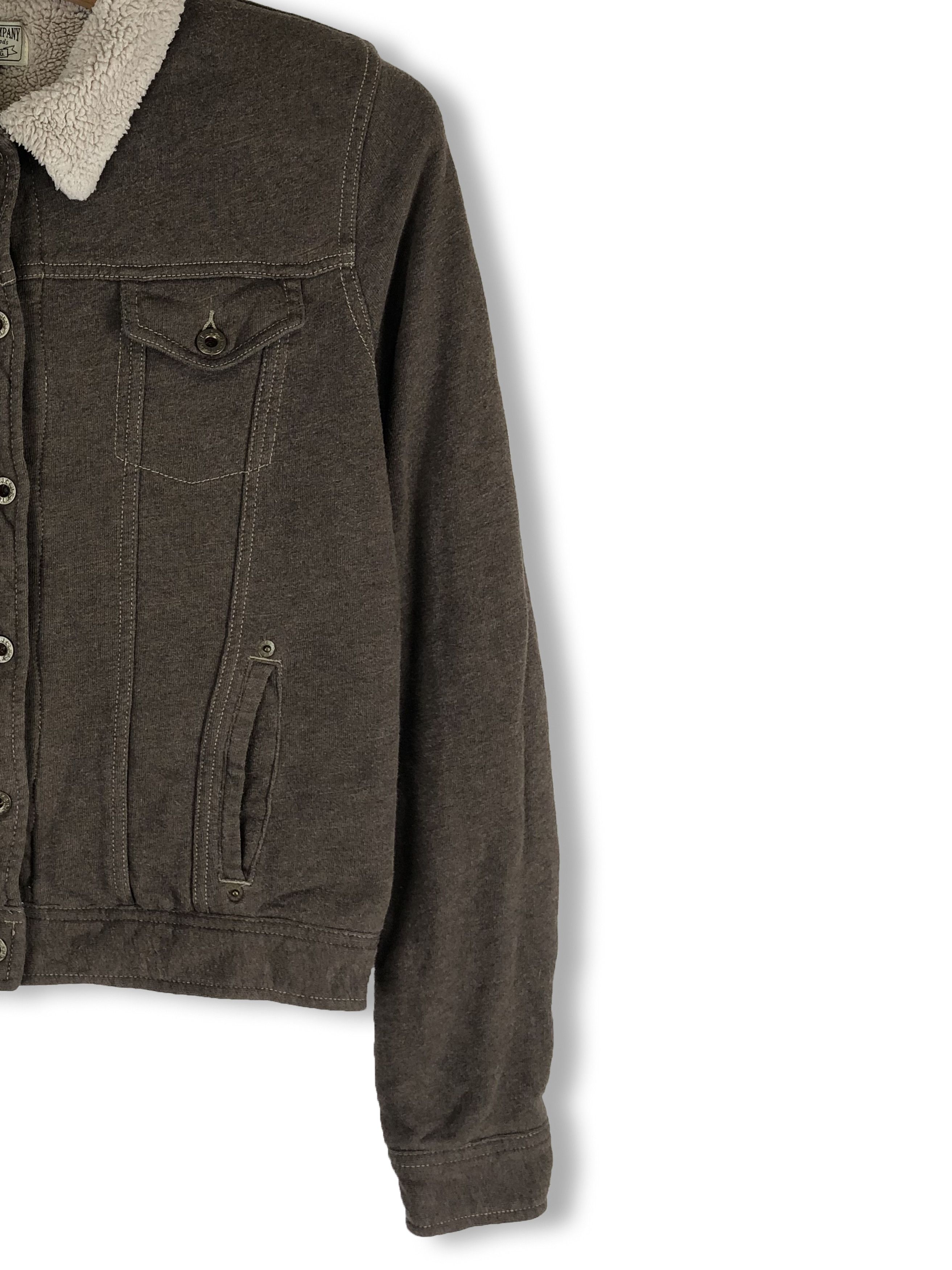 Ralph Lauren 00s Vintage POLO JEANS C.O. Brown Wool Sherpa Crop M100 Size US M / EU 48-50 / 2 - 3 Thumbnail