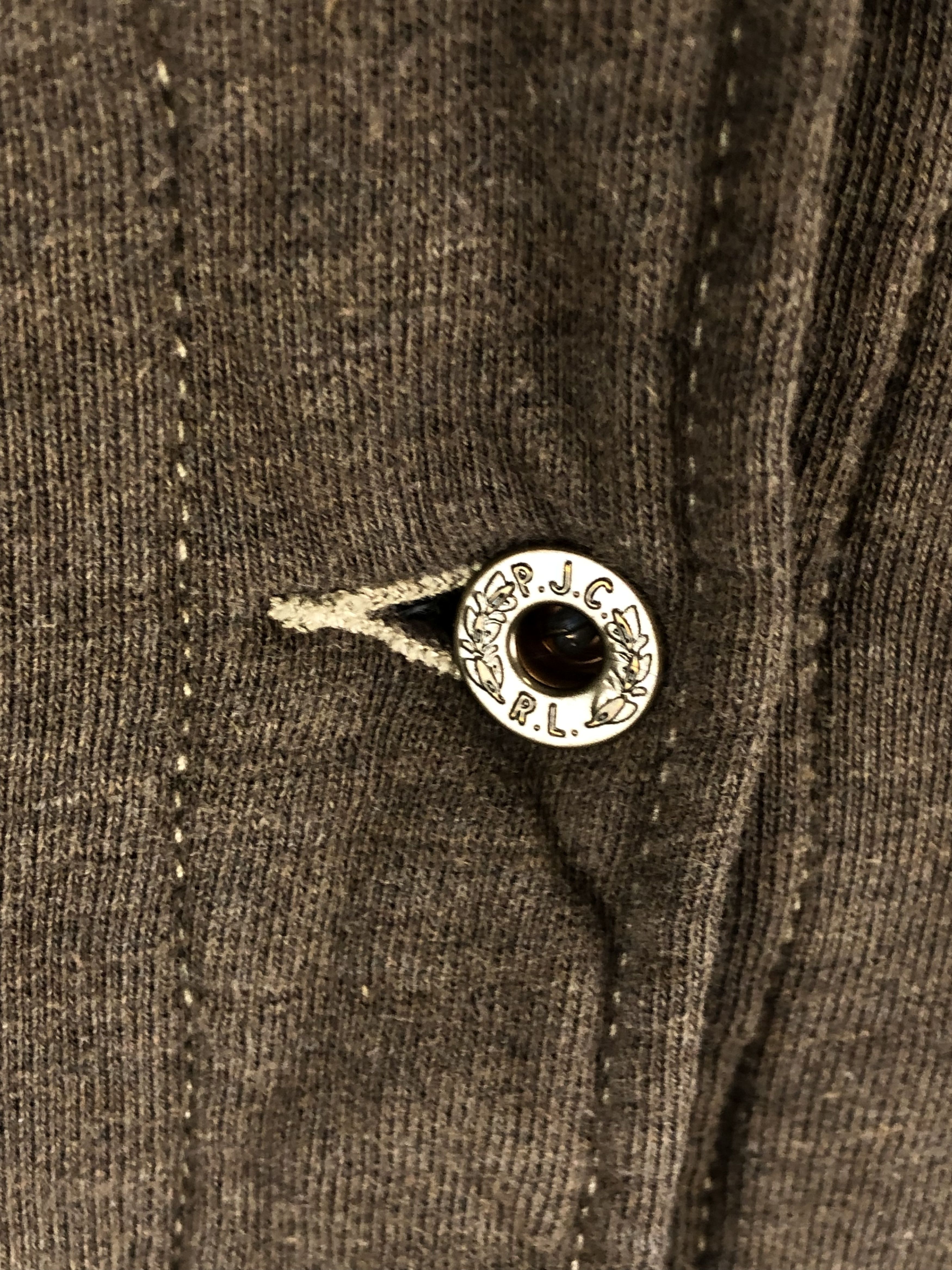 Ralph Lauren 00s Vintage POLO JEANS C.O. Brown Wool Sherpa Crop M100 Size US M / EU 48-50 / 2 - 5 Thumbnail