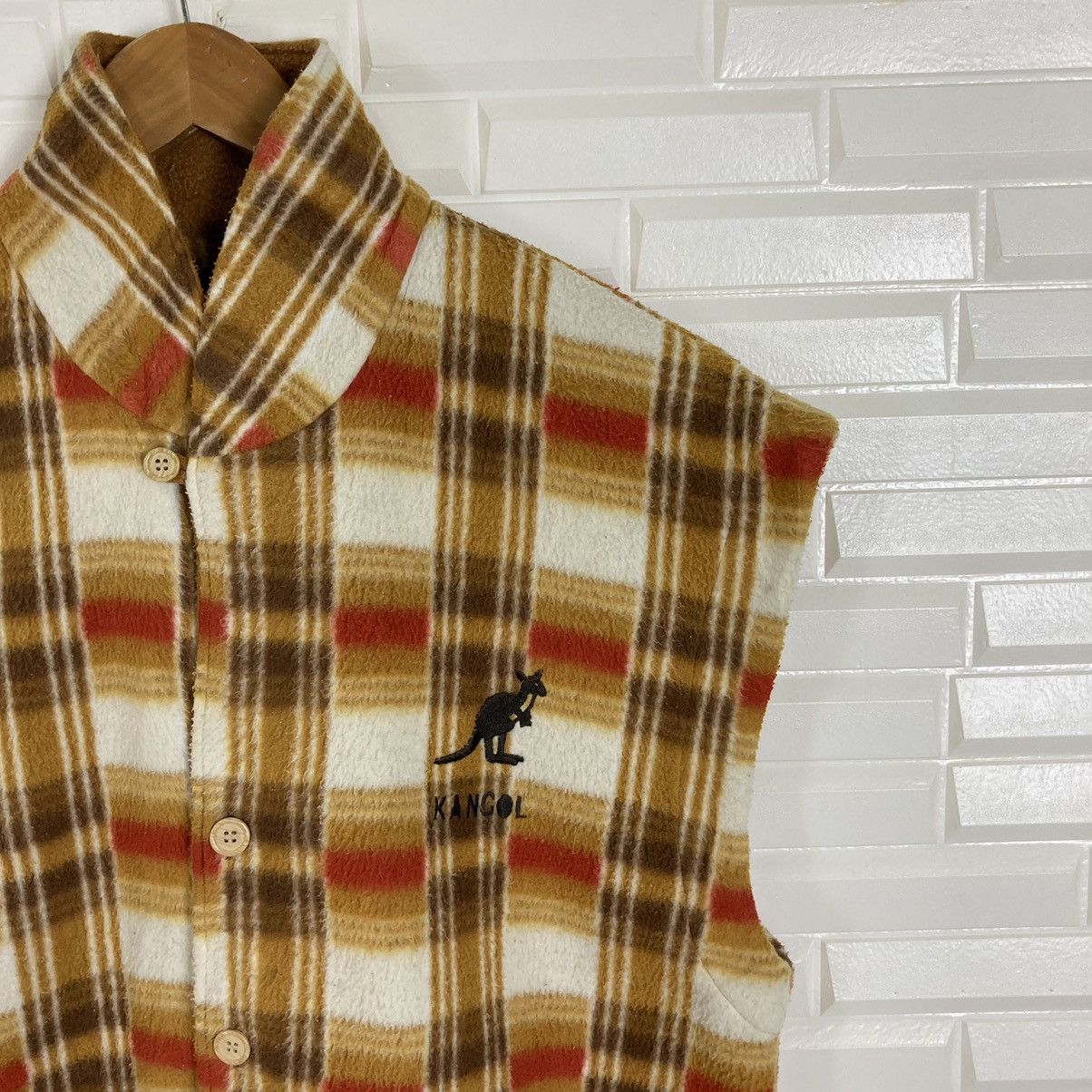 Kangol Kangol Flannel Fleece Vest Size US L / EU 52-54 / 3 - 4 Thumbnail