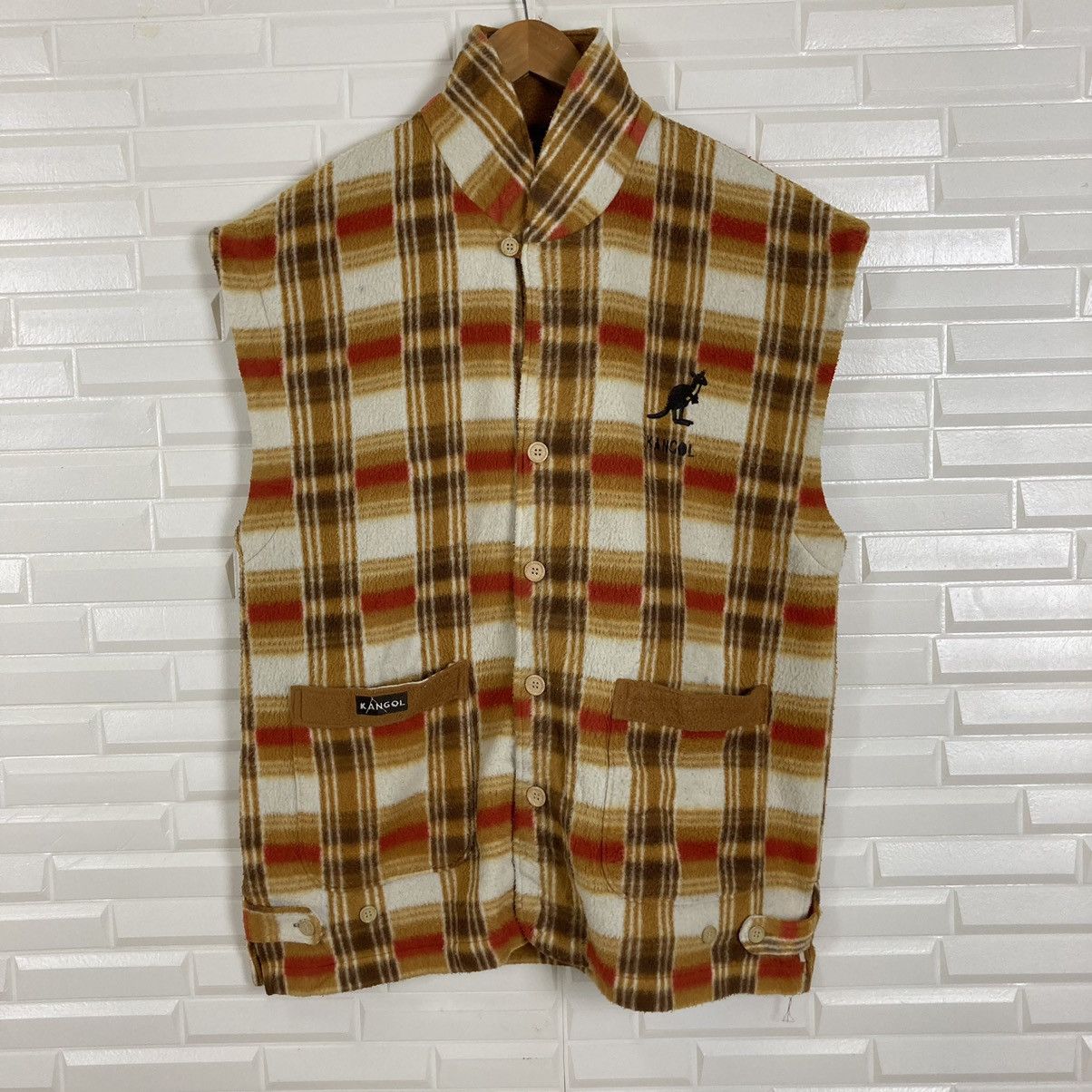 Kangol Kangol Flannel Fleece Vest Size US L / EU 52-54 / 3 - 1 Thumbnail