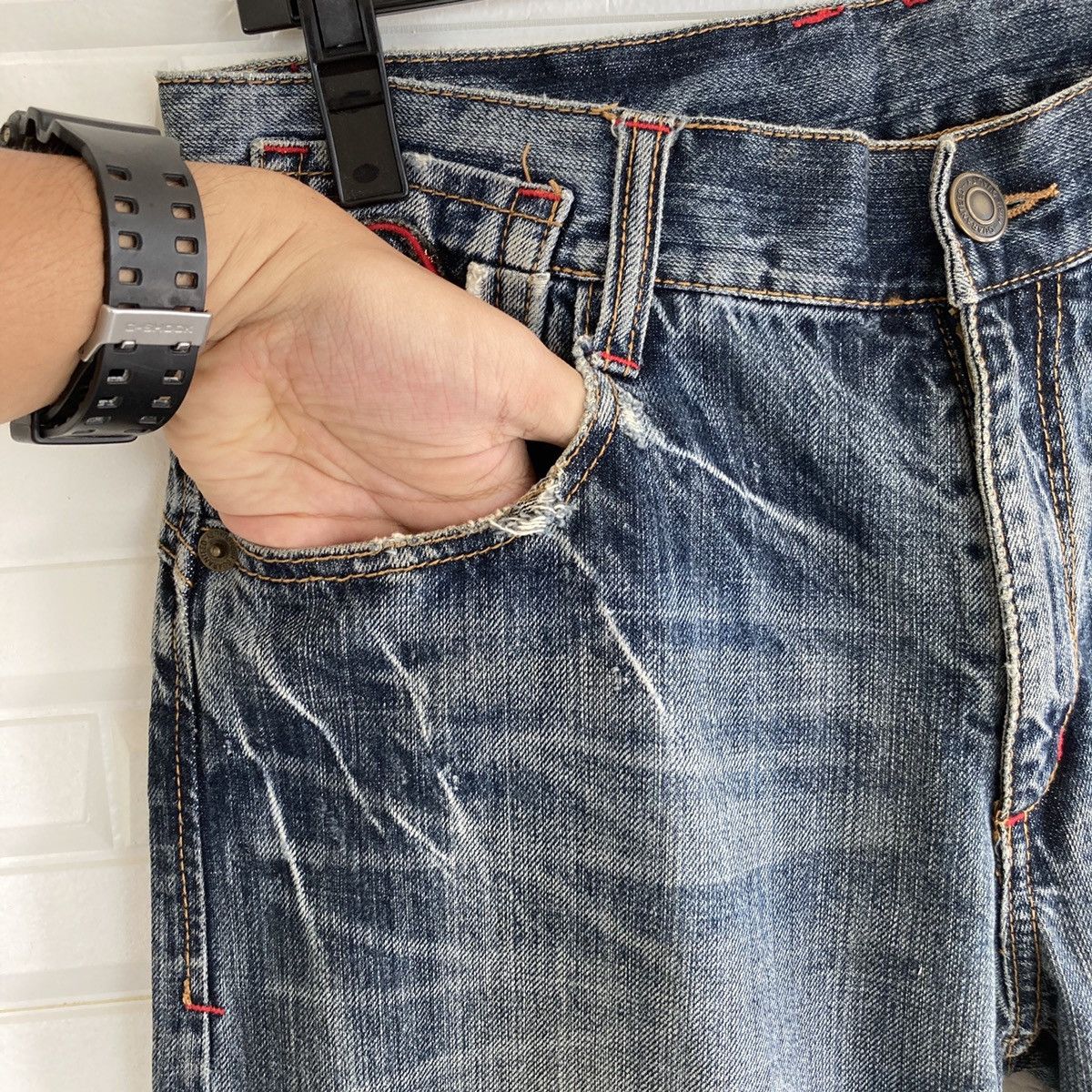 Japanese Brand Japanese Oririn Nice Jeans Size US 31 - 4 Thumbnail