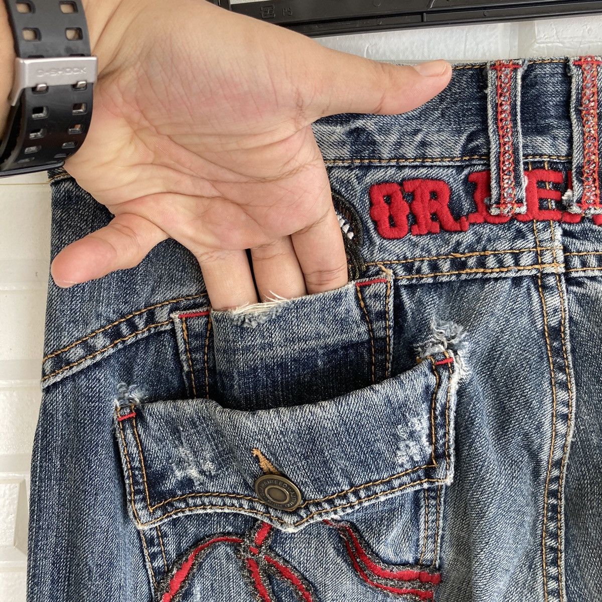 Japanese Brand Japanese Oririn Nice Jeans Size US 31 - 10 Thumbnail
