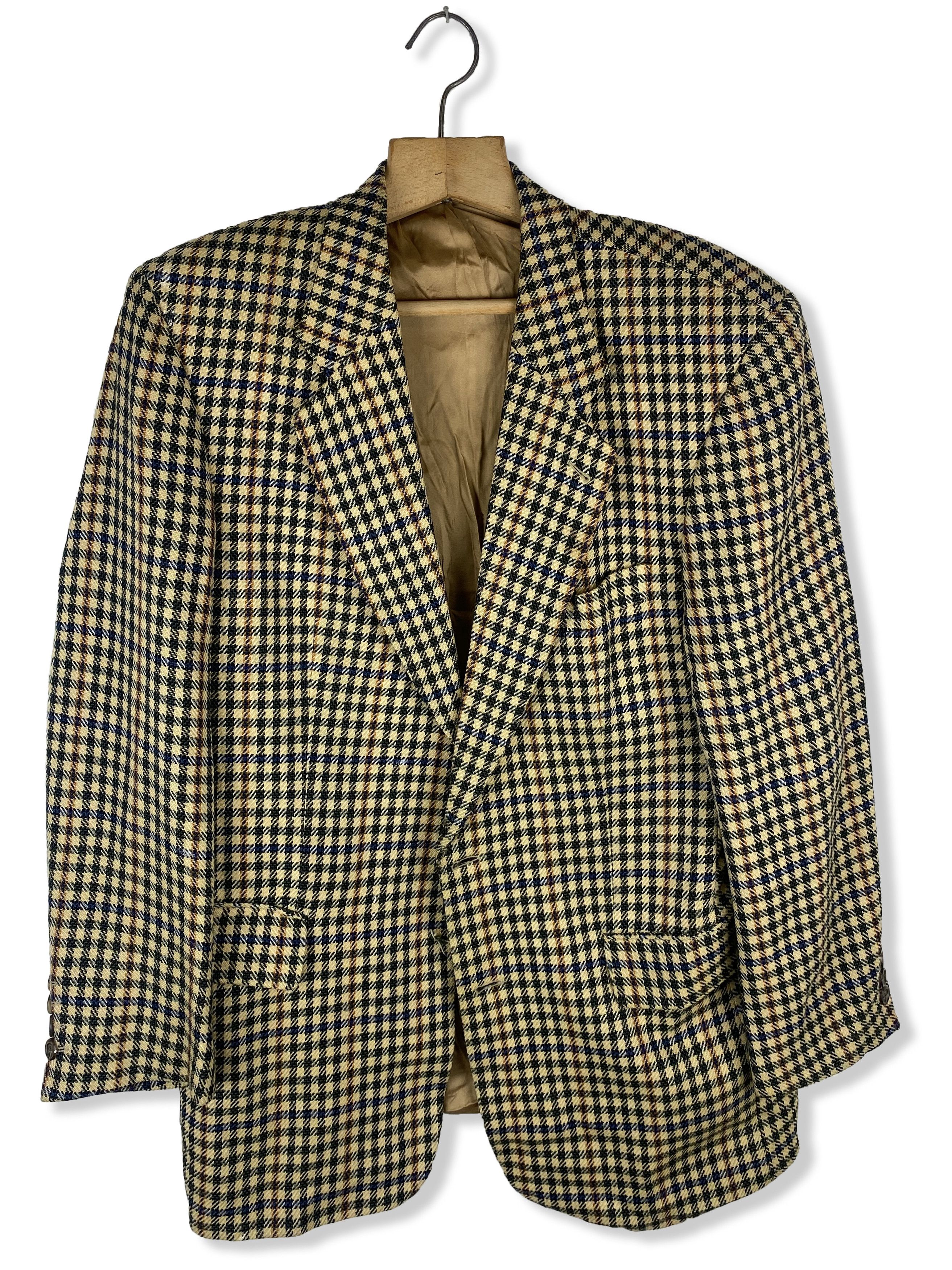 Hugo Boss Vintage HUGO BOSS Checked Pattern Blazer M295 Size 52R - 1 Thumbnail