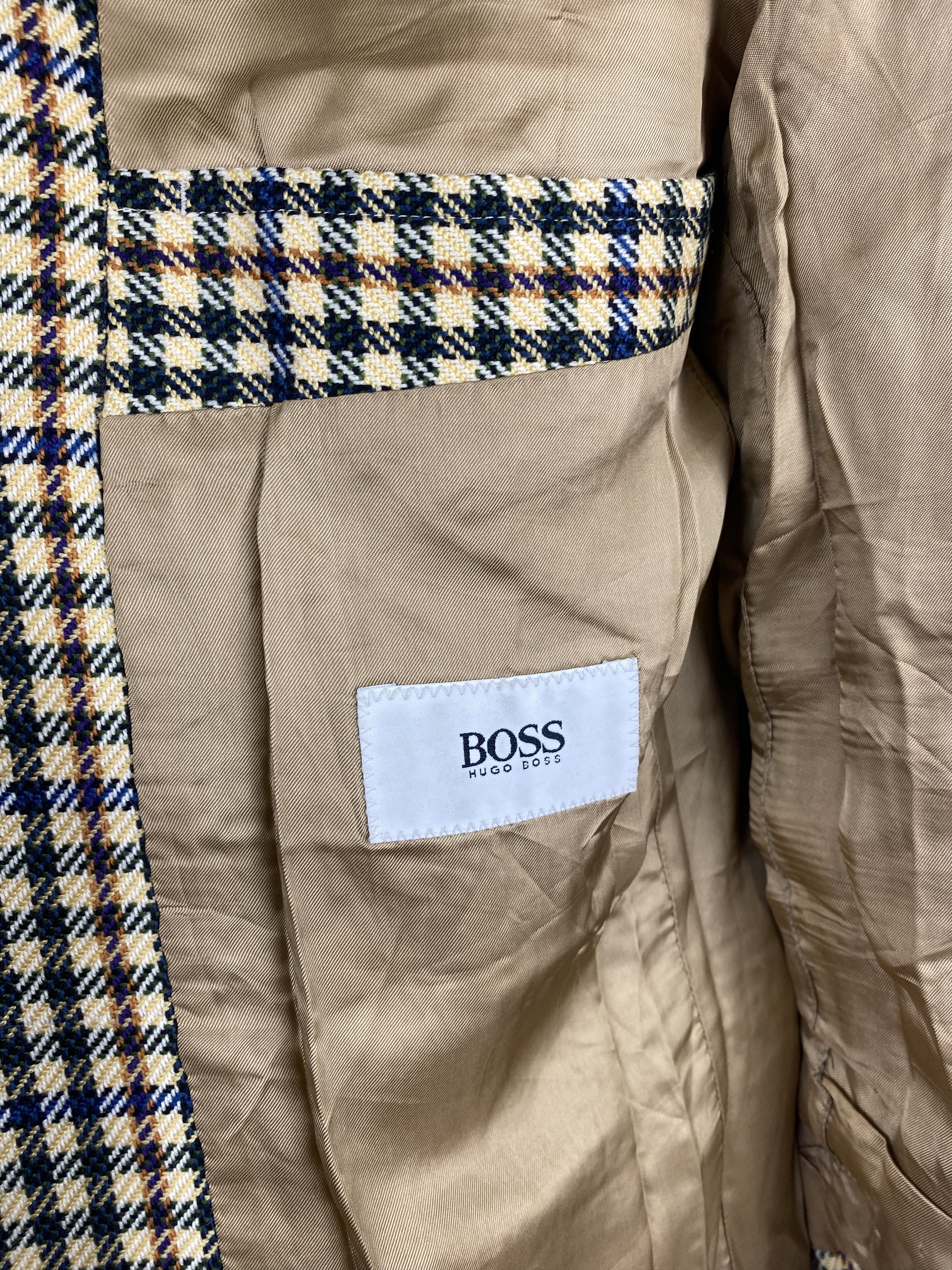 Hugo Boss Vintage HUGO BOSS Checked Pattern Blazer M295 Size 52R - 6 Thumbnail