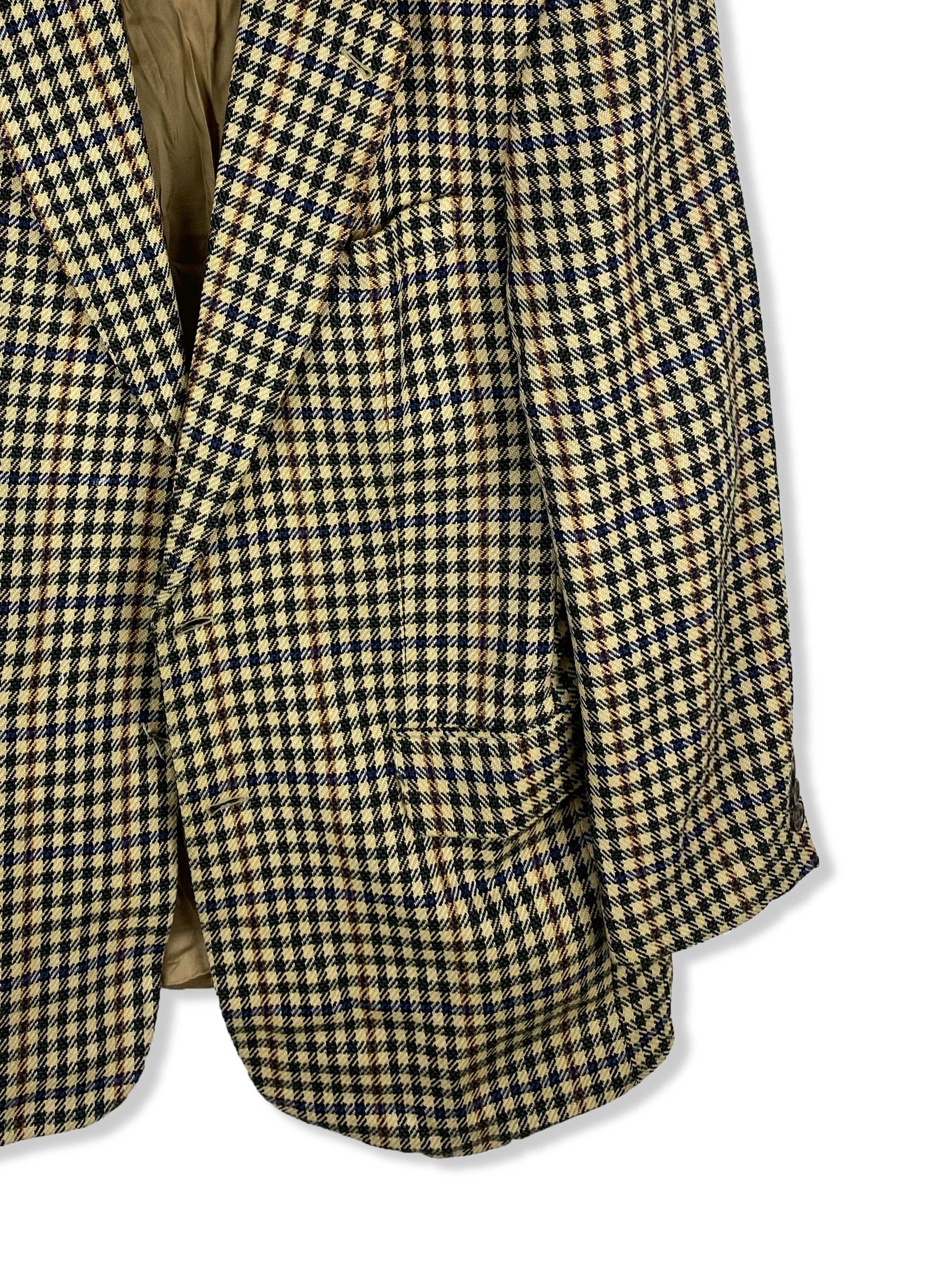Hugo Boss Vintage HUGO BOSS Checked Pattern Blazer M295 Size 52R - 2 Thumbnail