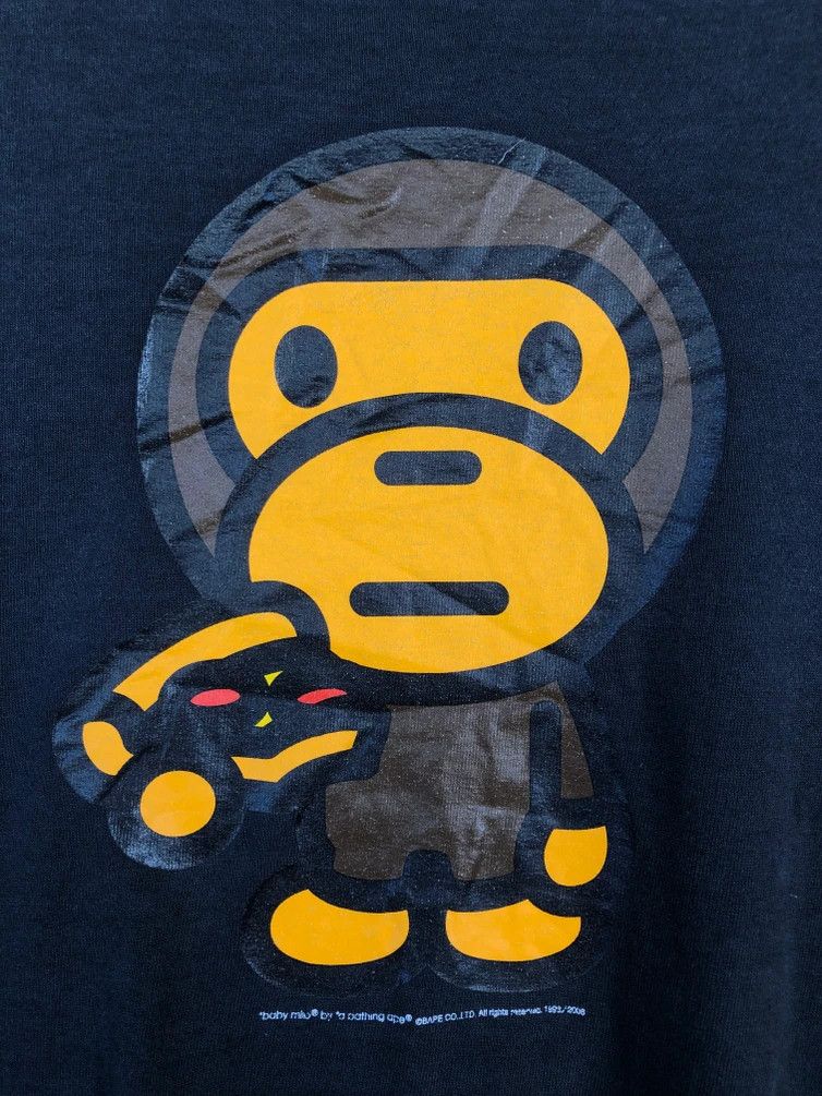 Bape VINTAGE DISTRESSED BAPE BABY MILO SINGLE STITCH TEE Size US XL / EU 56 / 4 - 4 Thumbnail