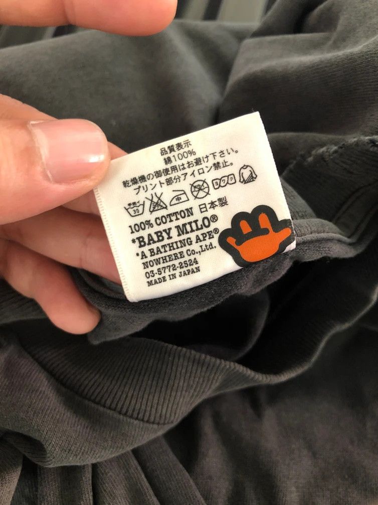 Bape VINTAGE DISTRESSED BAPE BABY MILO SINGLE STITCH TEE Size US XL / EU 56 / 4 - 17 Thumbnail