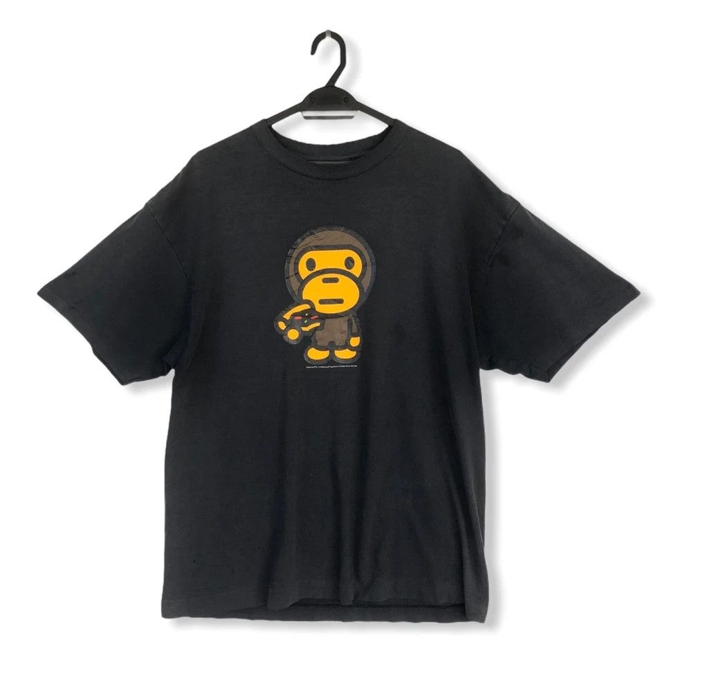 Bape VINTAGE DISTRESSED BAPE BABY MILO SINGLE STITCH TEE Size US XL / EU 56 / 4 - 1 Thumbnail
