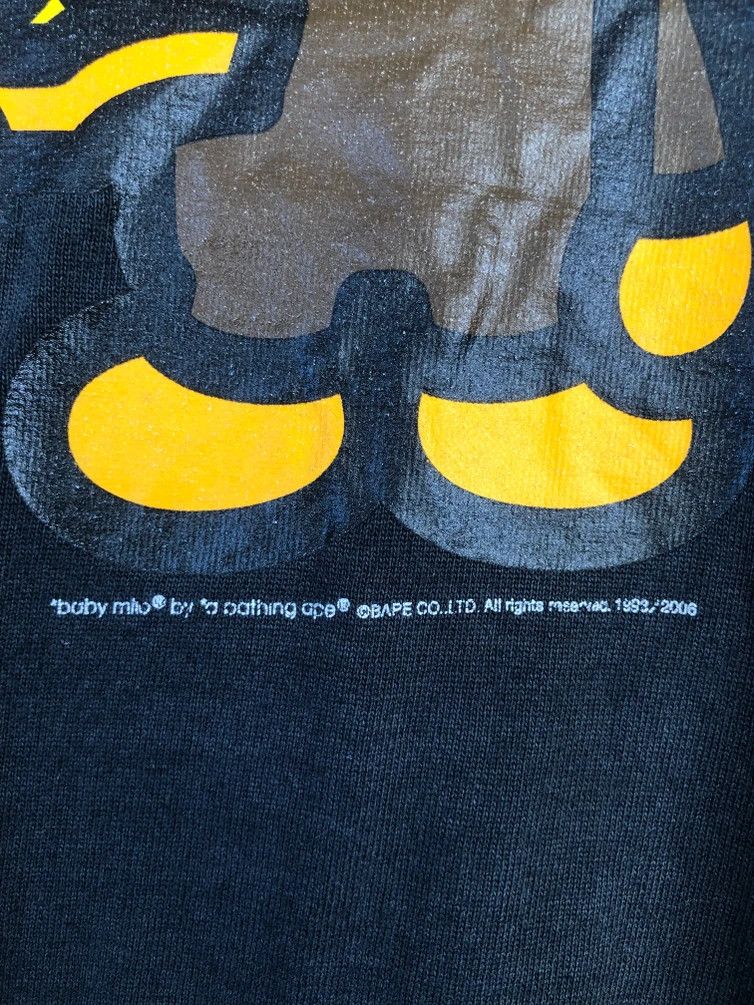 Bape VINTAGE DISTRESSED BAPE BABY MILO SINGLE STITCH TEE Size US XL / EU 56 / 4 - 3 Thumbnail