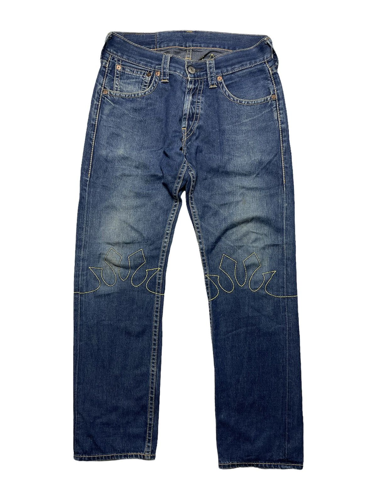 Levi's Levi's Lot 901 Fire Embroidered Jeans Size US 32 / EU 48 - 2 Thumbnail