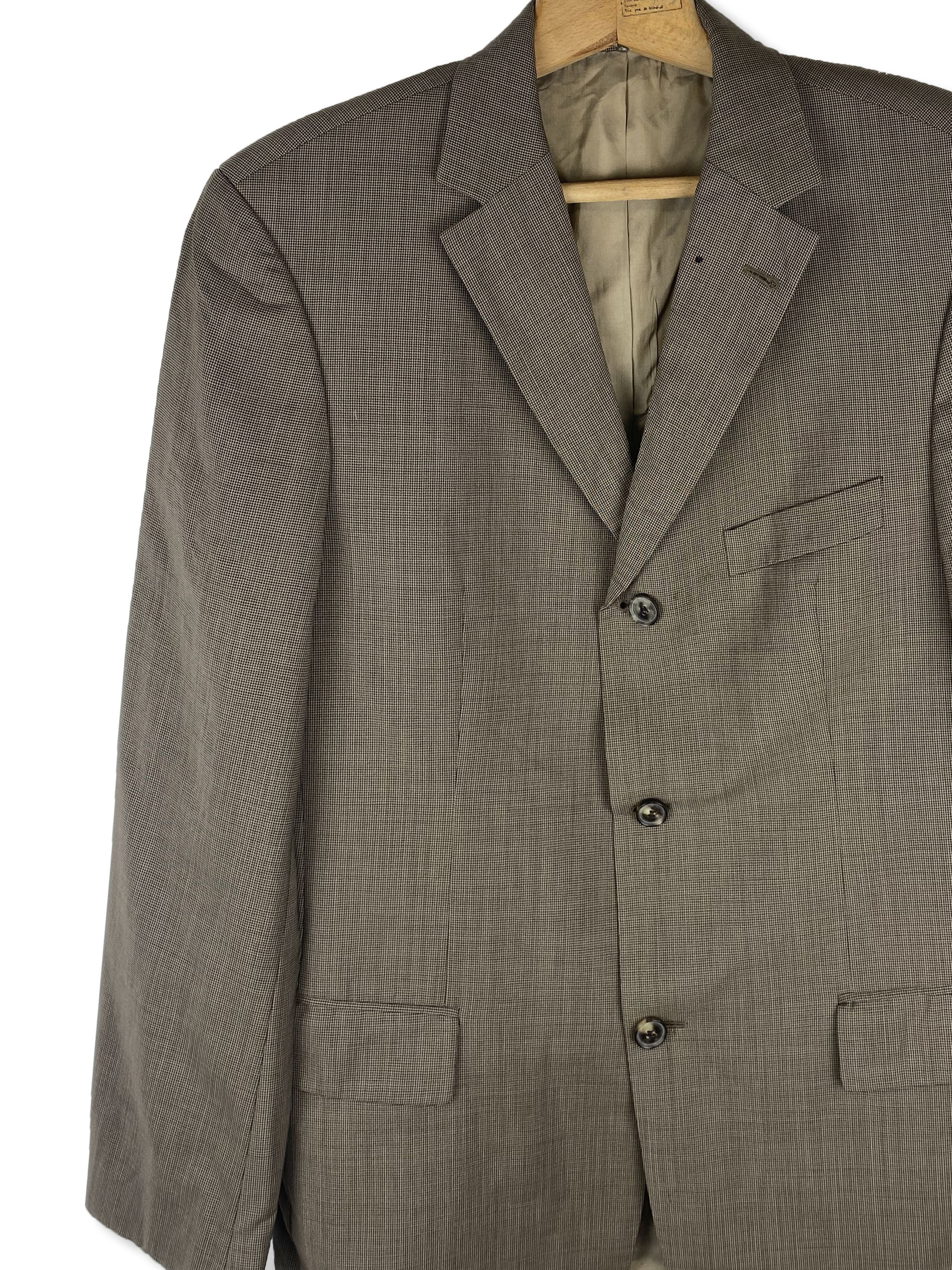 Hugo Boss 90s Vintage HUGO BOSS Brown Blazer M294 Size 54R - 3 Thumbnail