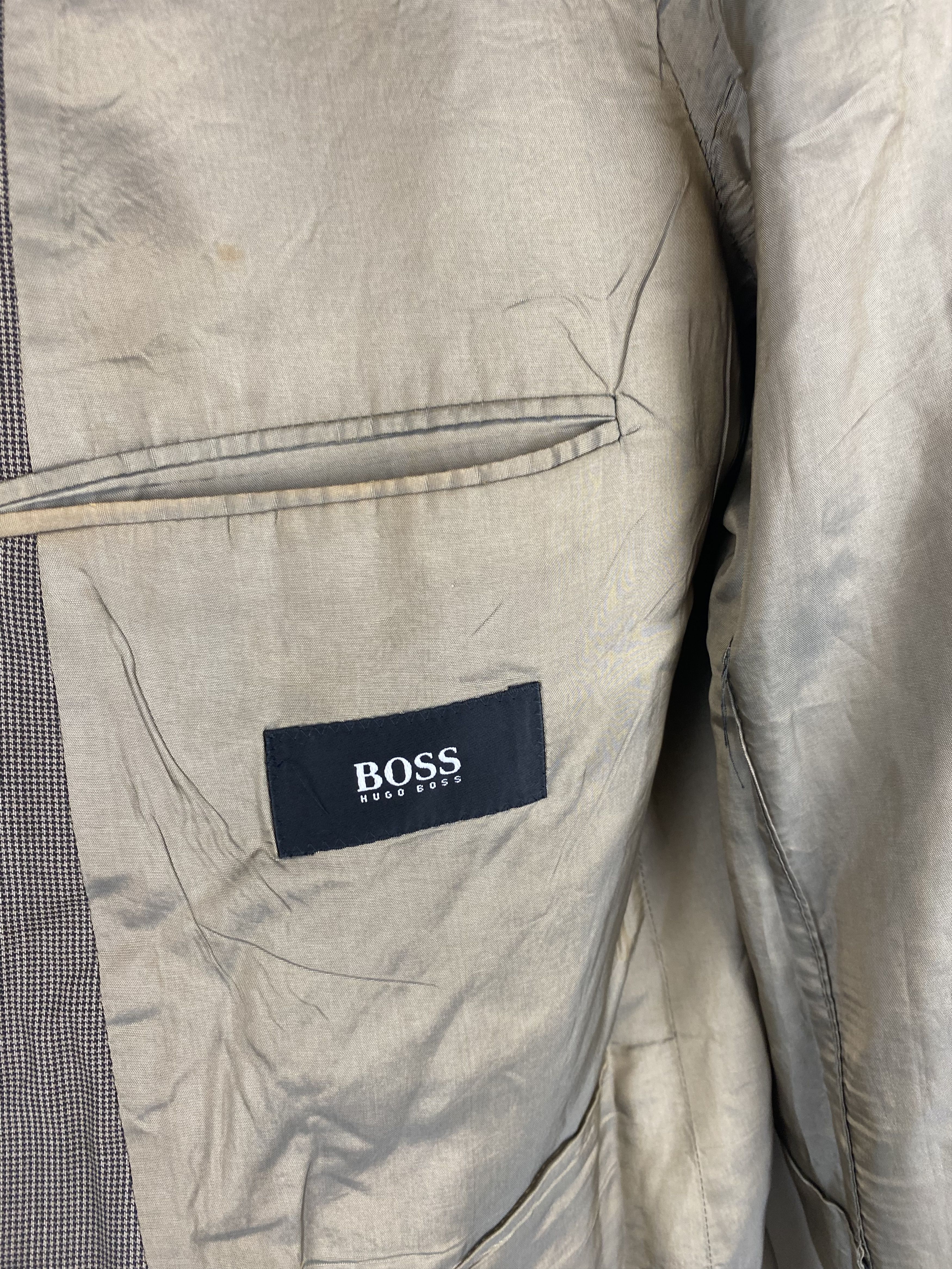 Hugo Boss 90s Vintage HUGO BOSS Brown Blazer M294 Size 54R - 5 Thumbnail
