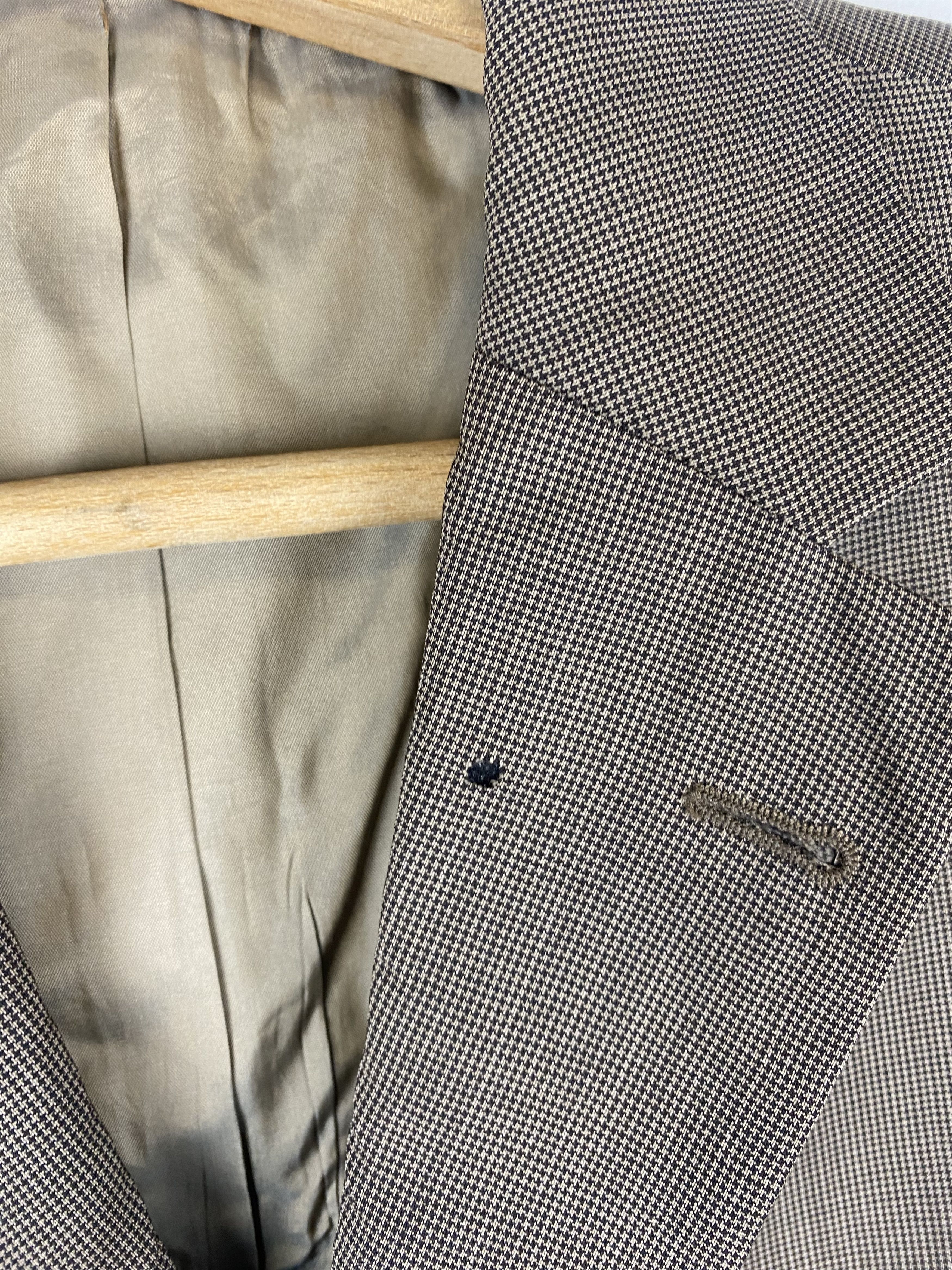 Hugo Boss 90s Vintage HUGO BOSS Brown Blazer M294 Size 54R - 11 Thumbnail