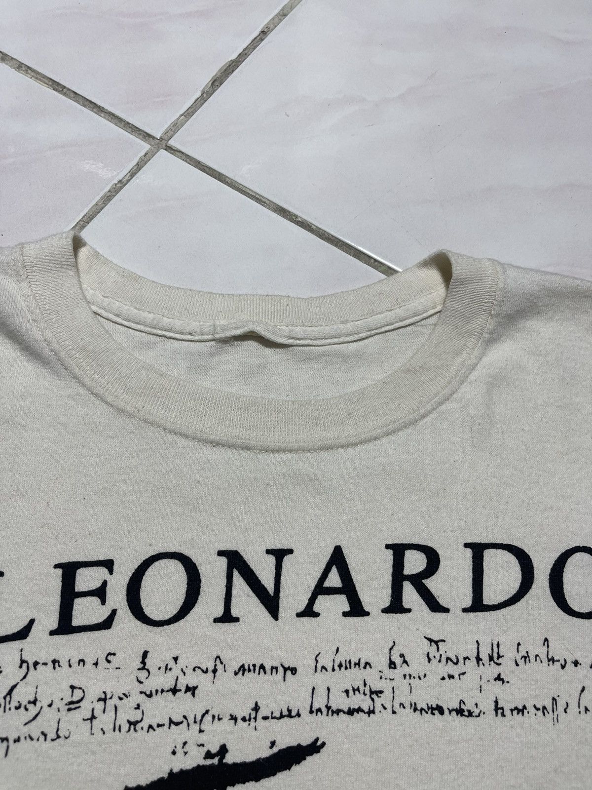 Vintage Vintage Leonardo da Vinci Bicycle Art T-Shirt Size US L / EU 52-54 / 3 - 4 Thumbnail