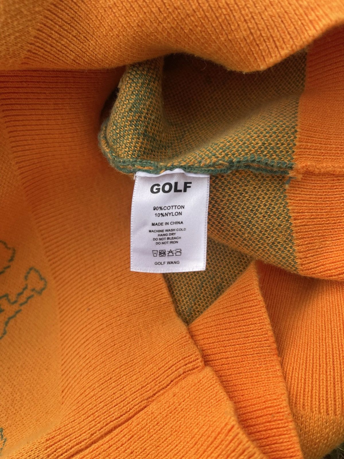 Golf Wang Golf Wang black fury knit sweater size Medium in Orange