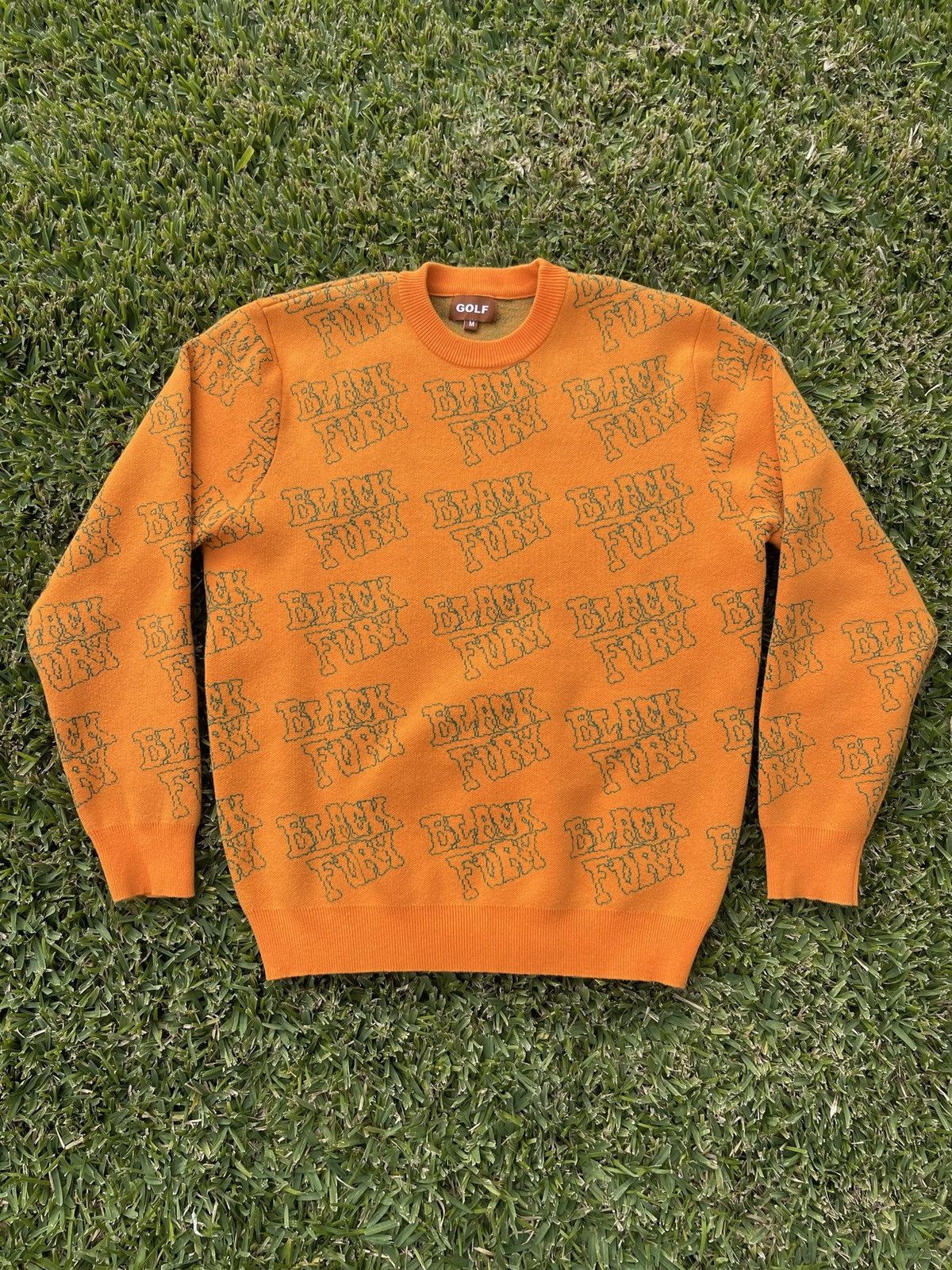 Golf Wang Golf Wang black fury knit sweater size Medium in Orange Size US M / EU 48-50 / 2 - 2 Thumbnail