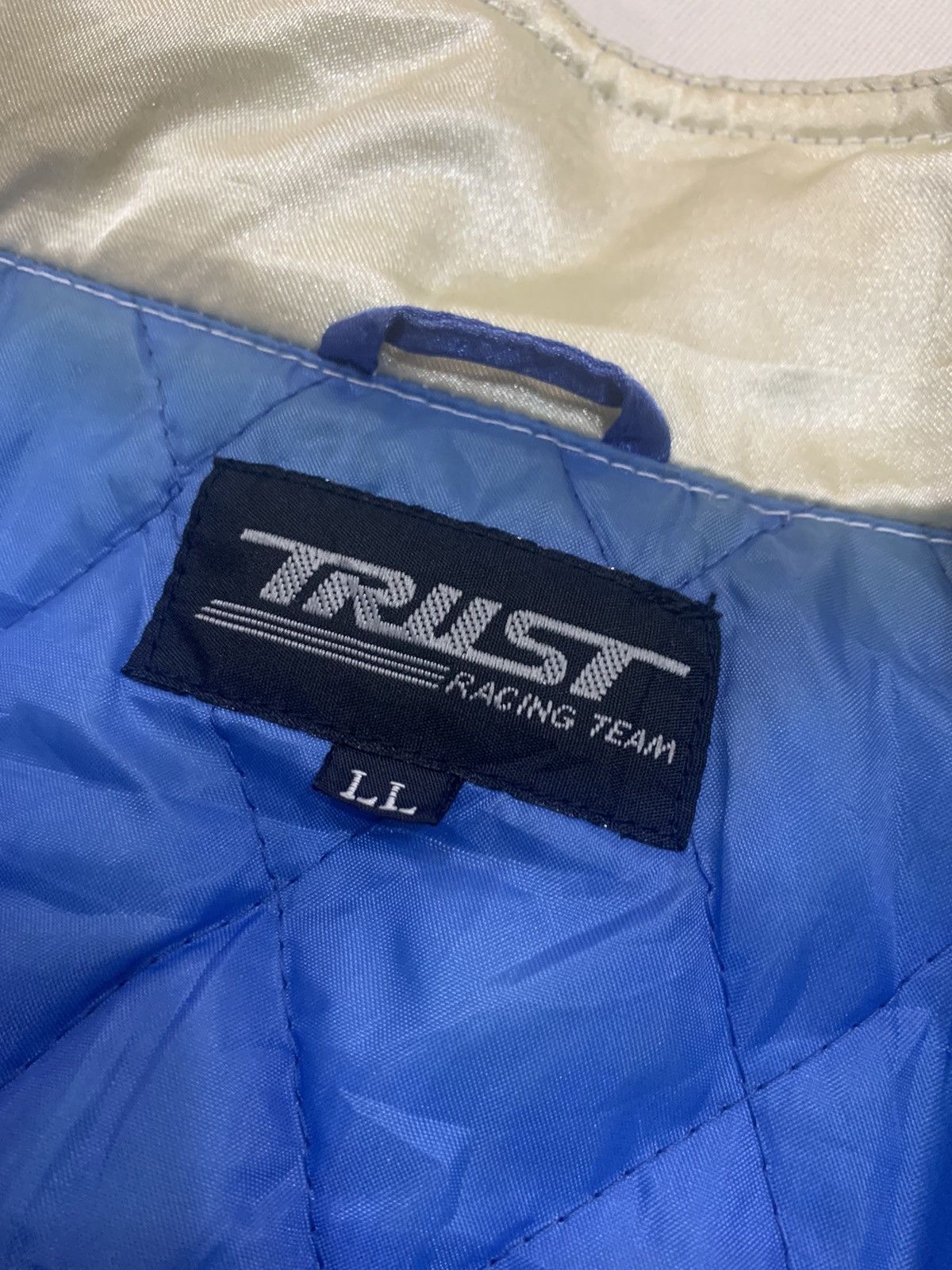 Japanese Brand × Vintage DISTRESSED SUN FADED TRUST RACING TEAM BOMBER JACKET Size US XL / EU 56 / 4 - 12 Thumbnail