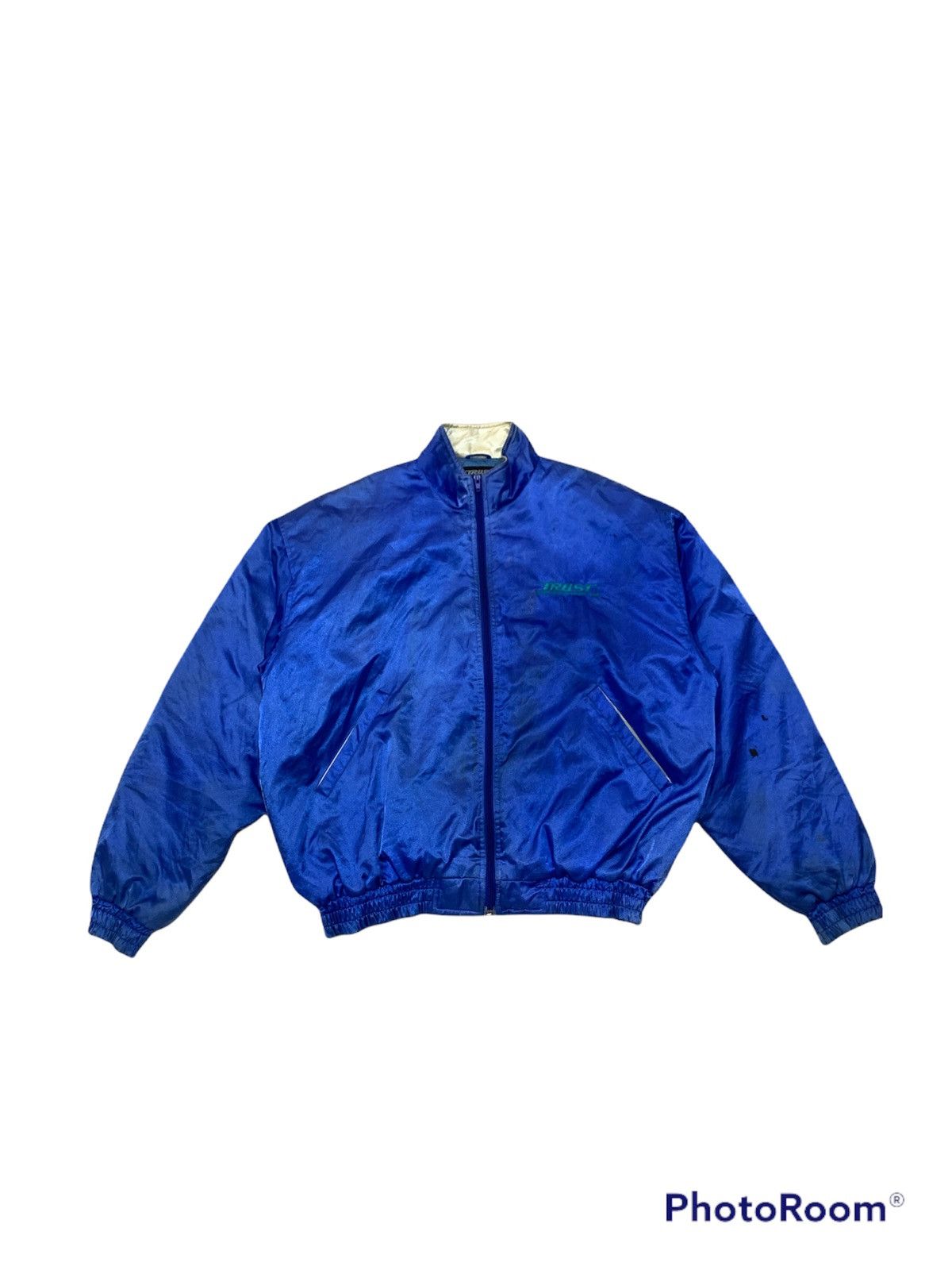 Japanese Brand × Vintage DISTRESSED SUN FADED TRUST RACING TEAM BOMBER JACKET Size US XL / EU 56 / 4 - 2 Thumbnail