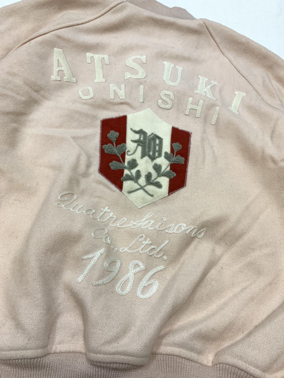 Designer × Japanese Brand × Vintage VINTAGE 1986 ATSUKI ONISHI WOOL VARSITY JACKET Size US M / EU 48-50 / 2 - 10 Thumbnail