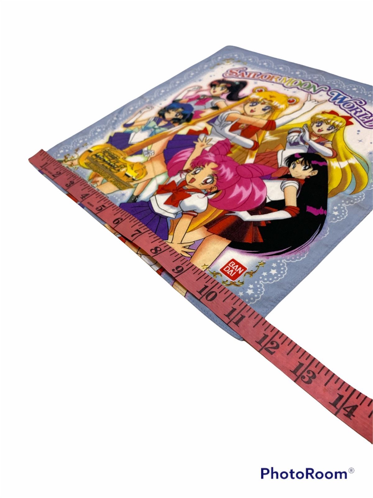 Anime VINTAGE SAILORMOON WORLD BANDAI HANDKERCHIEF LIKE NEW Size ONE SIZE - 3 Thumbnail