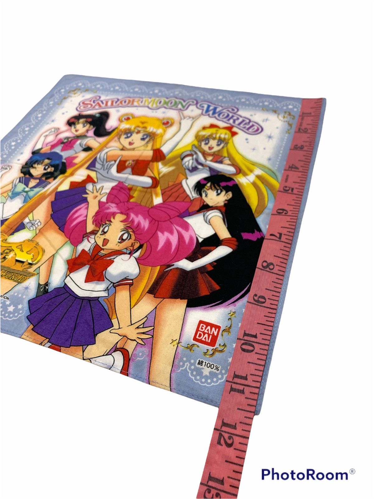 Anime VINTAGE SAILORMOON WORLD BANDAI HANDKERCHIEF LIKE NEW Size ONE SIZE - 2 Thumbnail