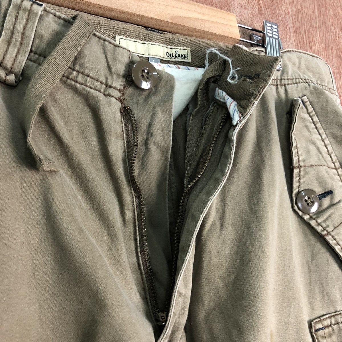 Japanese Brand DLL Oilcake Multipocket distressed Cargo Pants #c216 Size US 33 - 6 Thumbnail