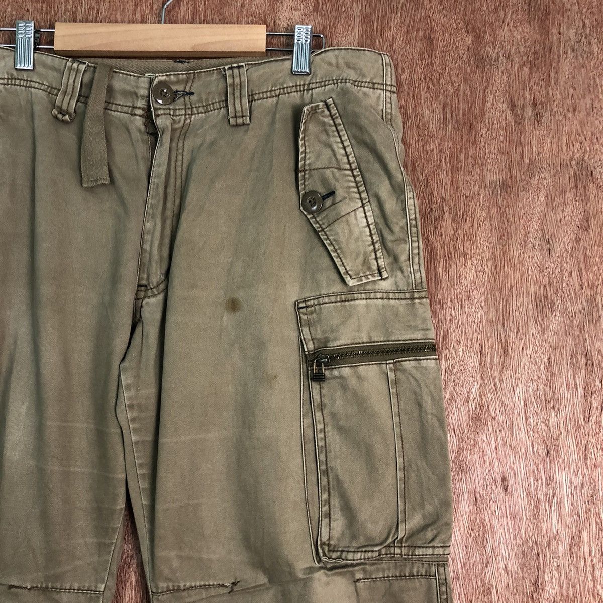 Japanese Brand DLL Oilcake Multipocket distressed Cargo Pants #c216 Size US 33 - 4 Thumbnail