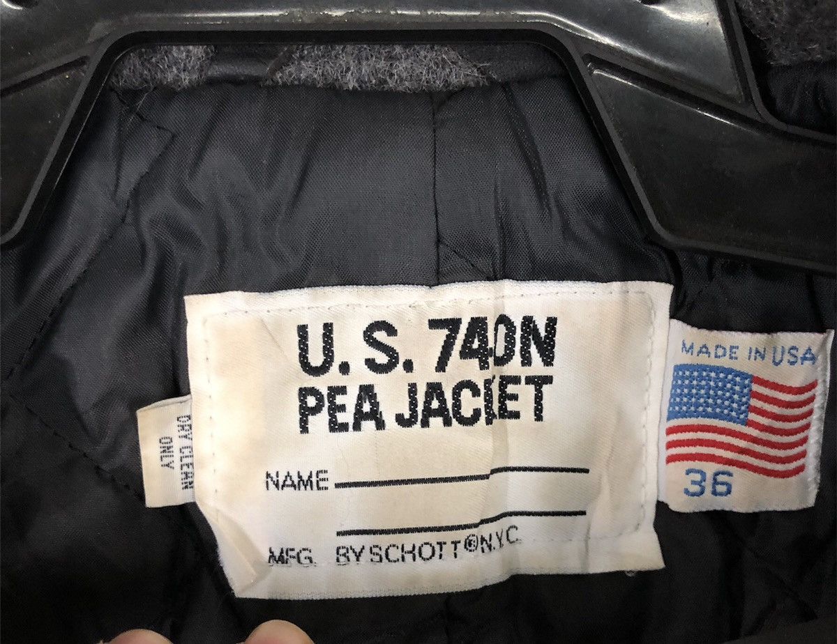 Schott Schott NYC US 740N Pea Jacket Peacoat Wool Double Ted Size US M / EU 48-50 / 2 - 9 Thumbnail