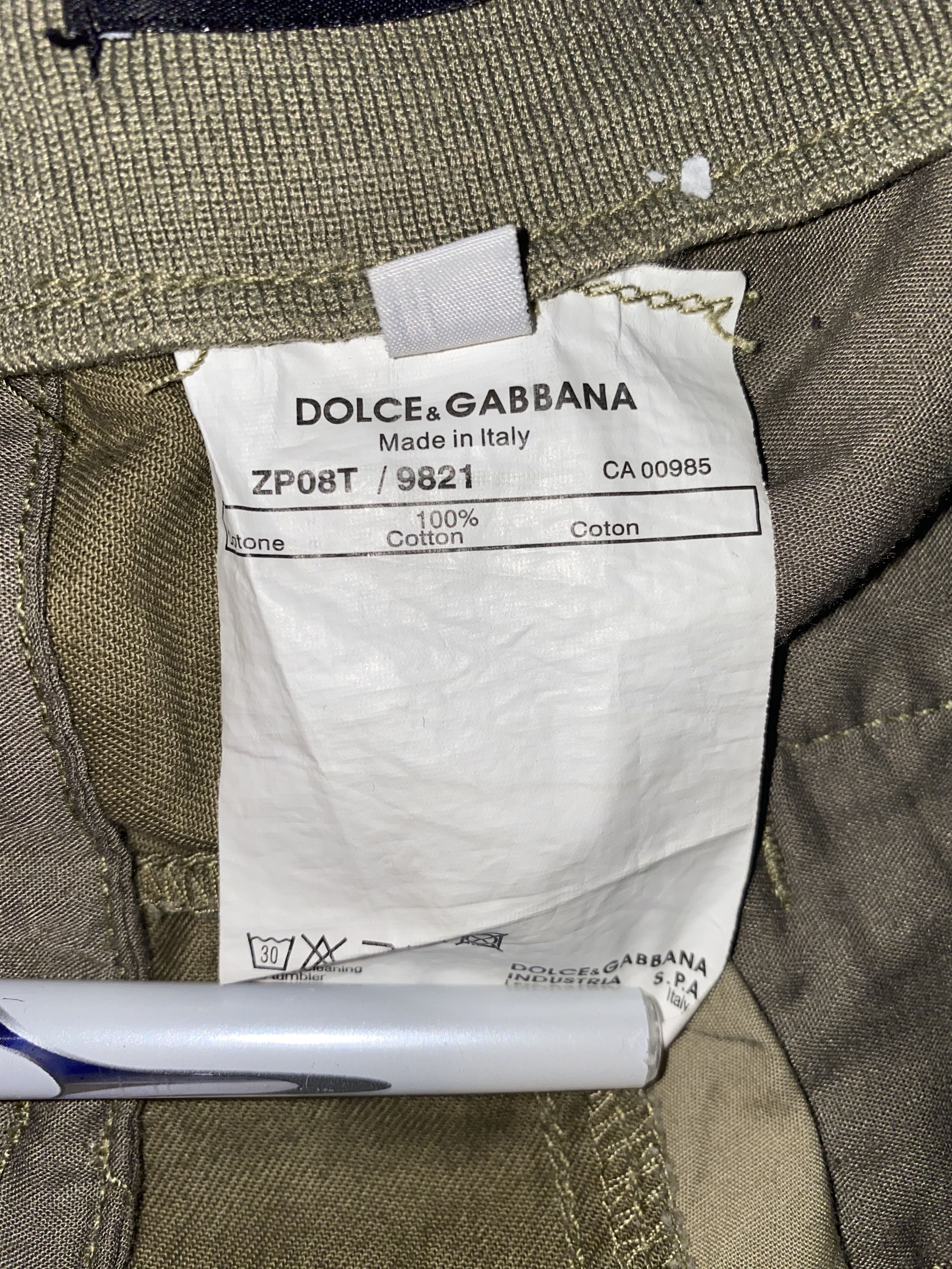 Dolce & Gabbana Rare Dolce & Gabbana Cargo Patchworks Beige Pants Size US 32 / EU 48 - 19 Thumbnail