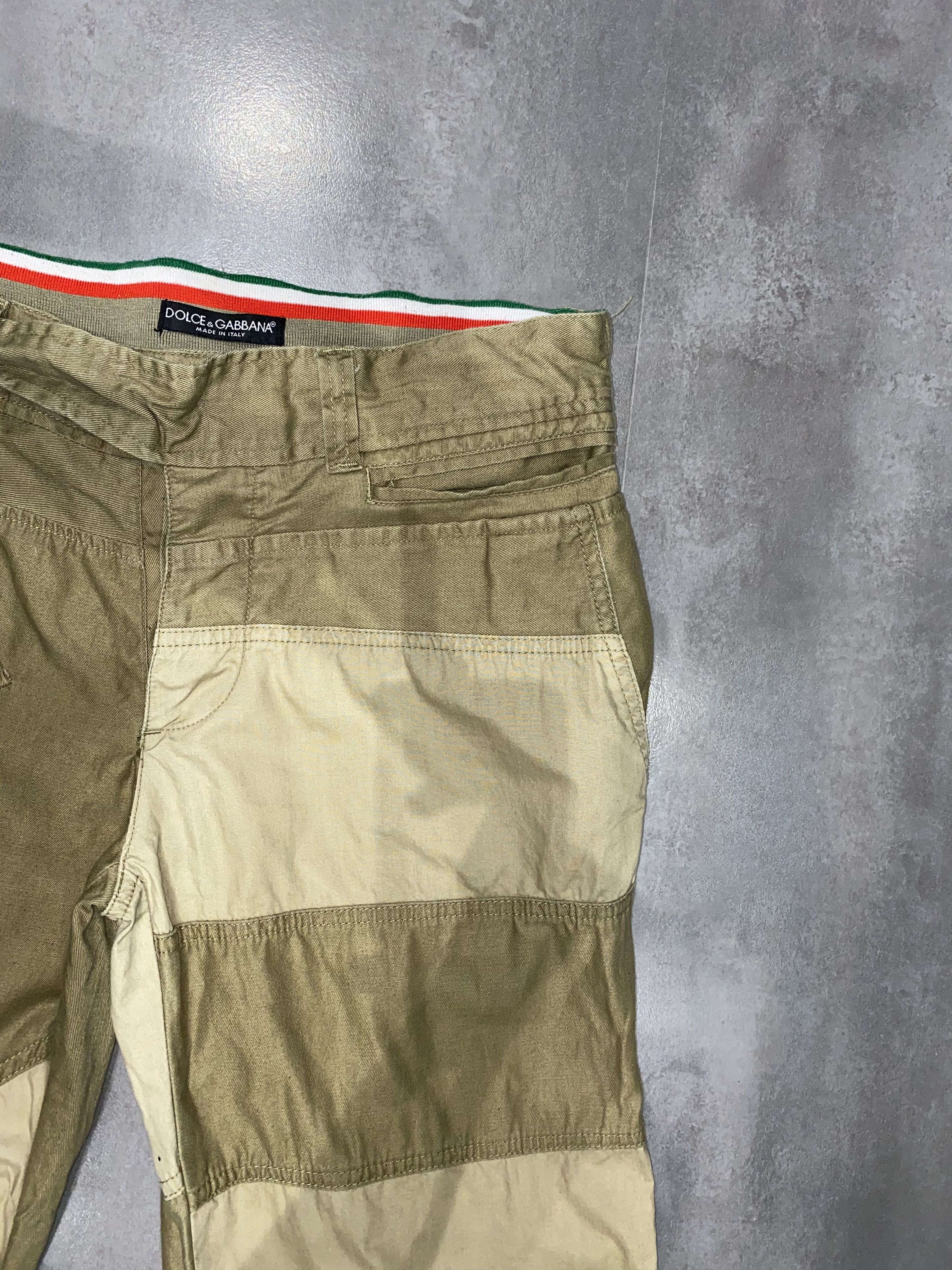 Dolce & Gabbana Rare Dolce & Gabbana Cargo Patchworks Beige Pants Size US 32 / EU 48 - 11 Thumbnail