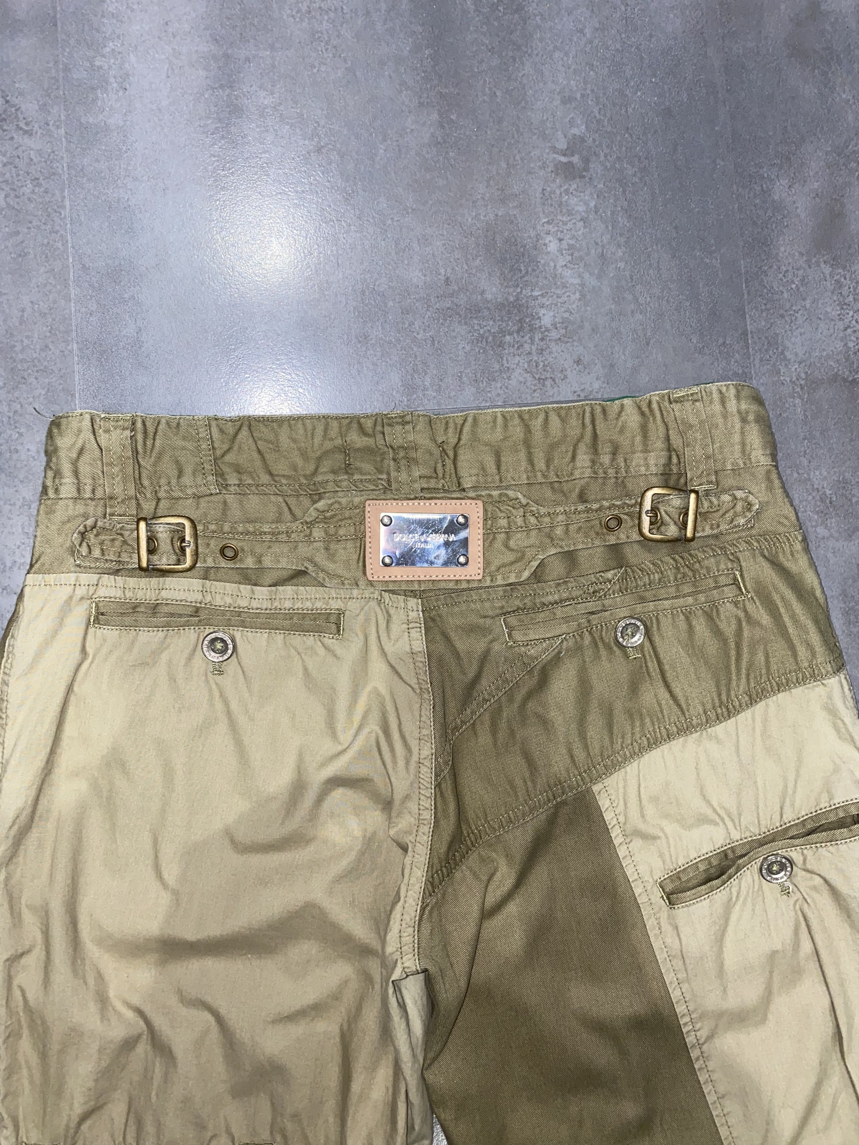 Dolce & Gabbana Rare Dolce & Gabbana Cargo Patchworks Beige Pants Size US 32 / EU 48 - 14 Thumbnail