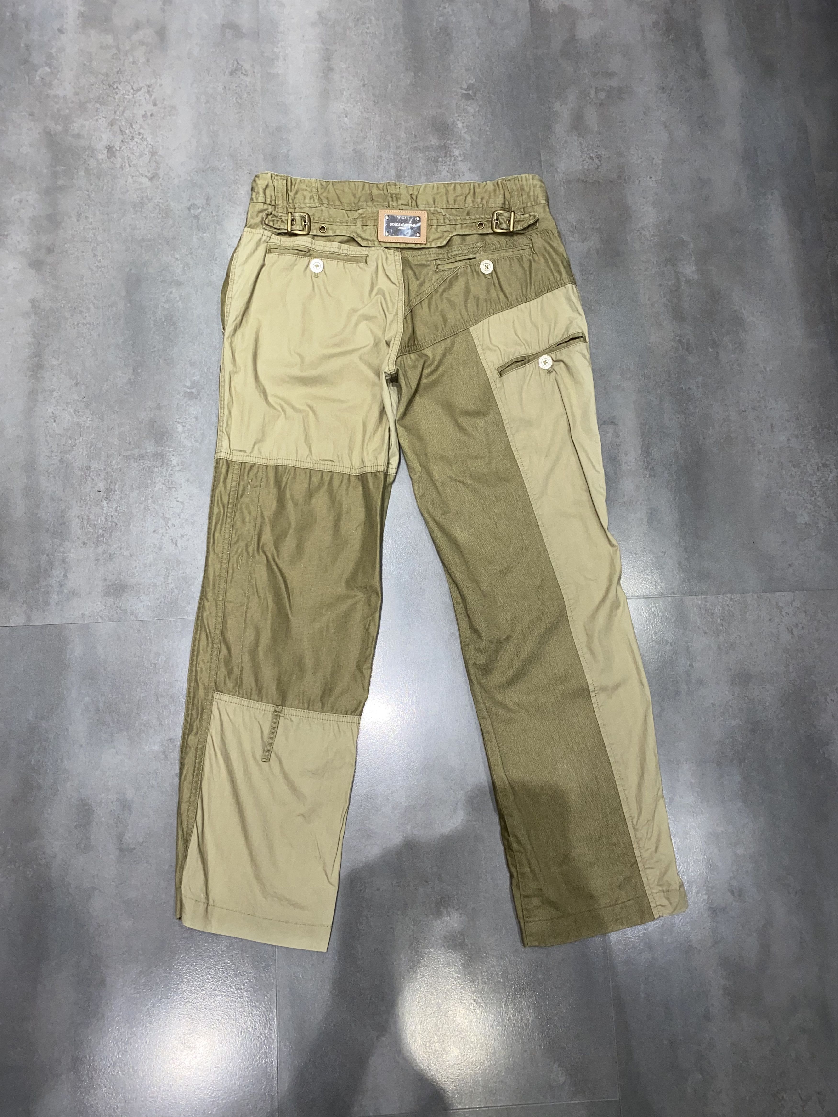 Dolce & Gabbana Rare Dolce & Gabbana Cargo Patchworks Beige Pants Size US 32 / EU 48 - 12 Thumbnail