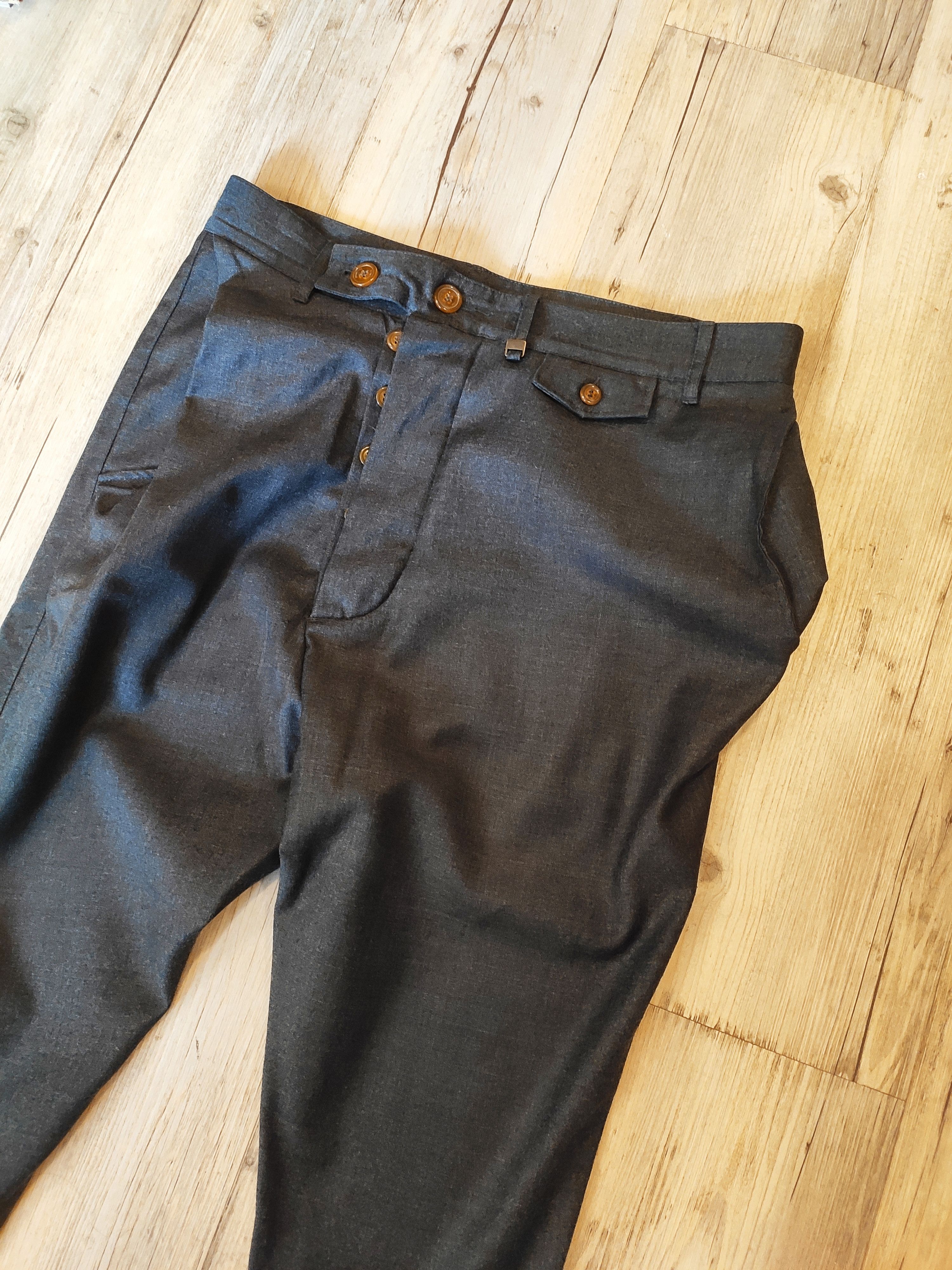 image of Vivienne Westwood Grail! Drunken Trousers.like Walter Van Beirendonck in Grey, Men's (Size 30)