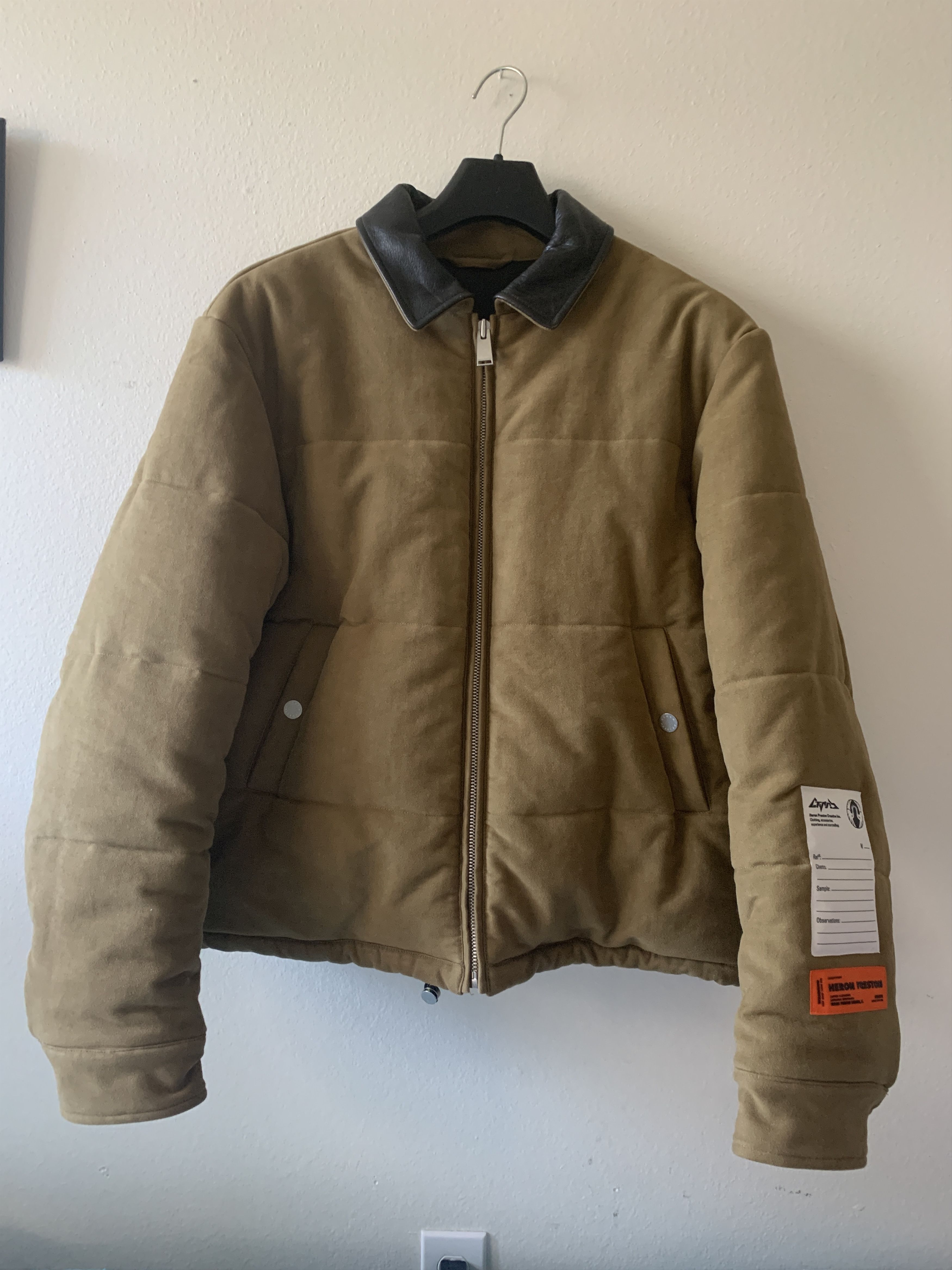 Heron Preston FW’20 HERON PRESTON RUNWAY MOLESKIN PADDED JACKET Size US M / EU 48-50 / 2 - 1 Thumbnail