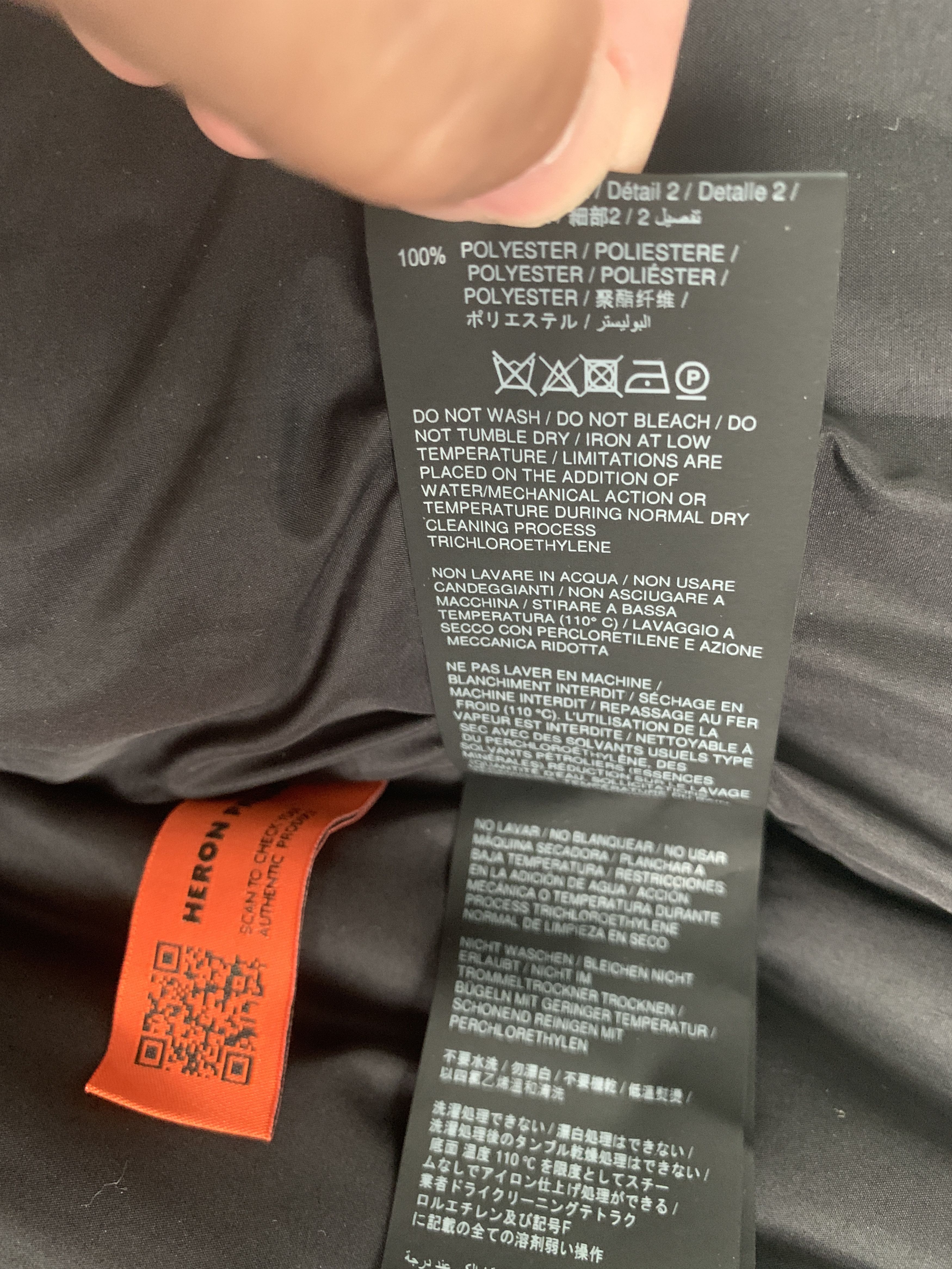Heron Preston FW’20 HERON PRESTON RUNWAY MOLESKIN PADDED JACKET Size US M / EU 48-50 / 2 - 13 Thumbnail