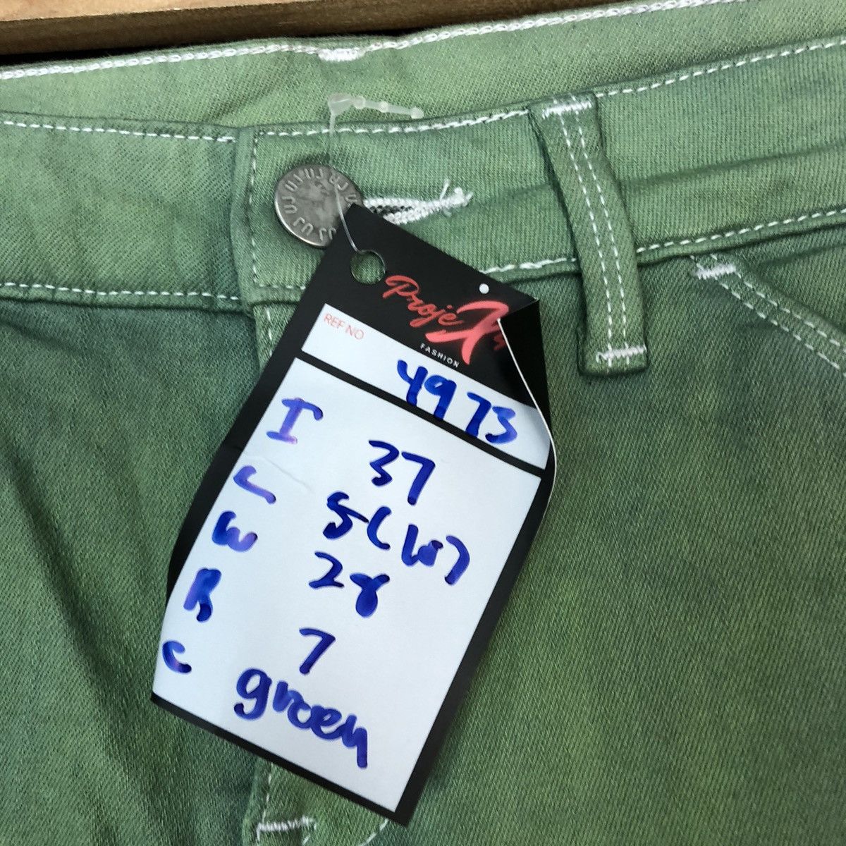 StraightFaded Uniqlo Green faded Multipocket Cargo Pants #4973 Size 26" / US 2 / IT 38 - 7 Thumbnail